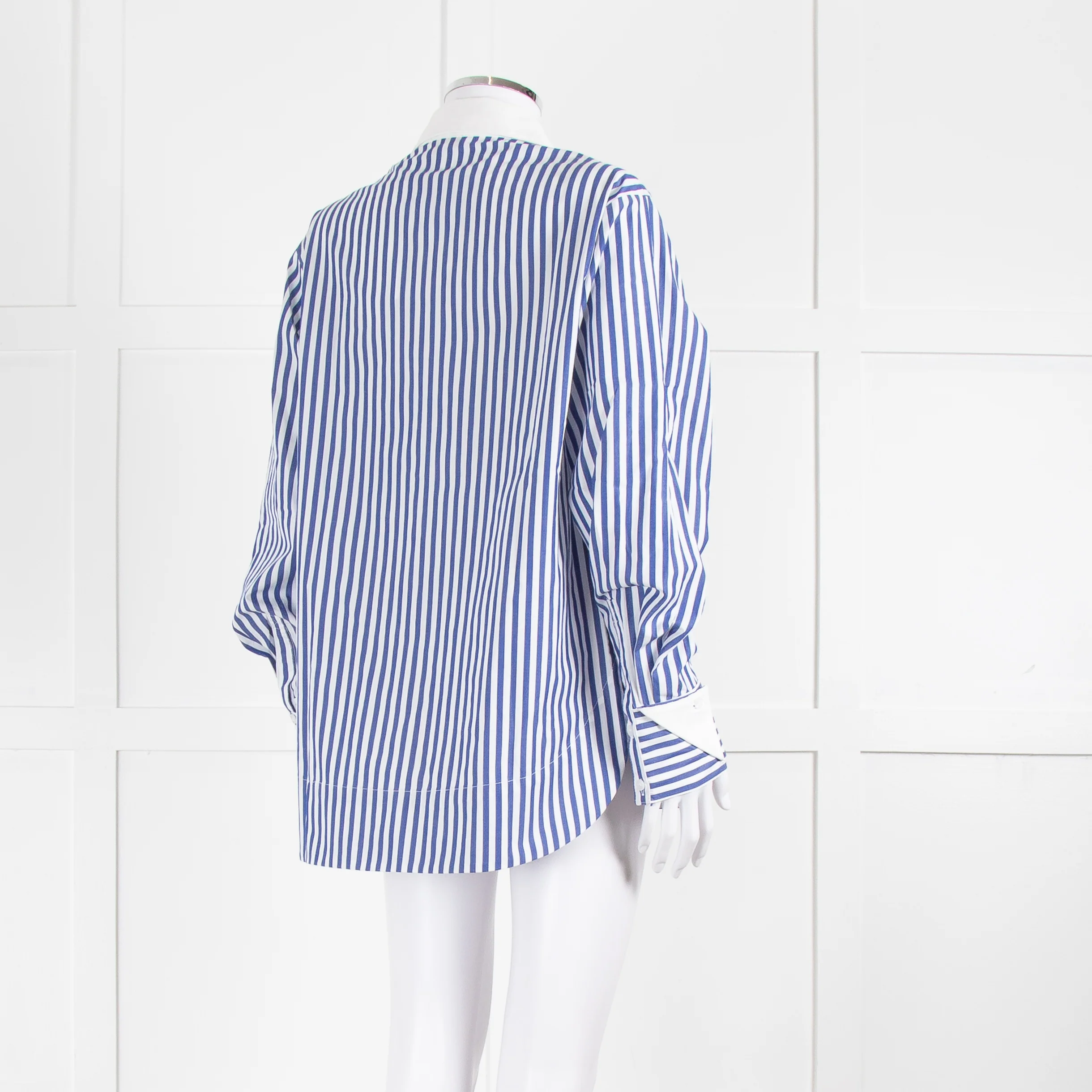 Aligne Thyme Blue And White Stripe Shirt - Image 4