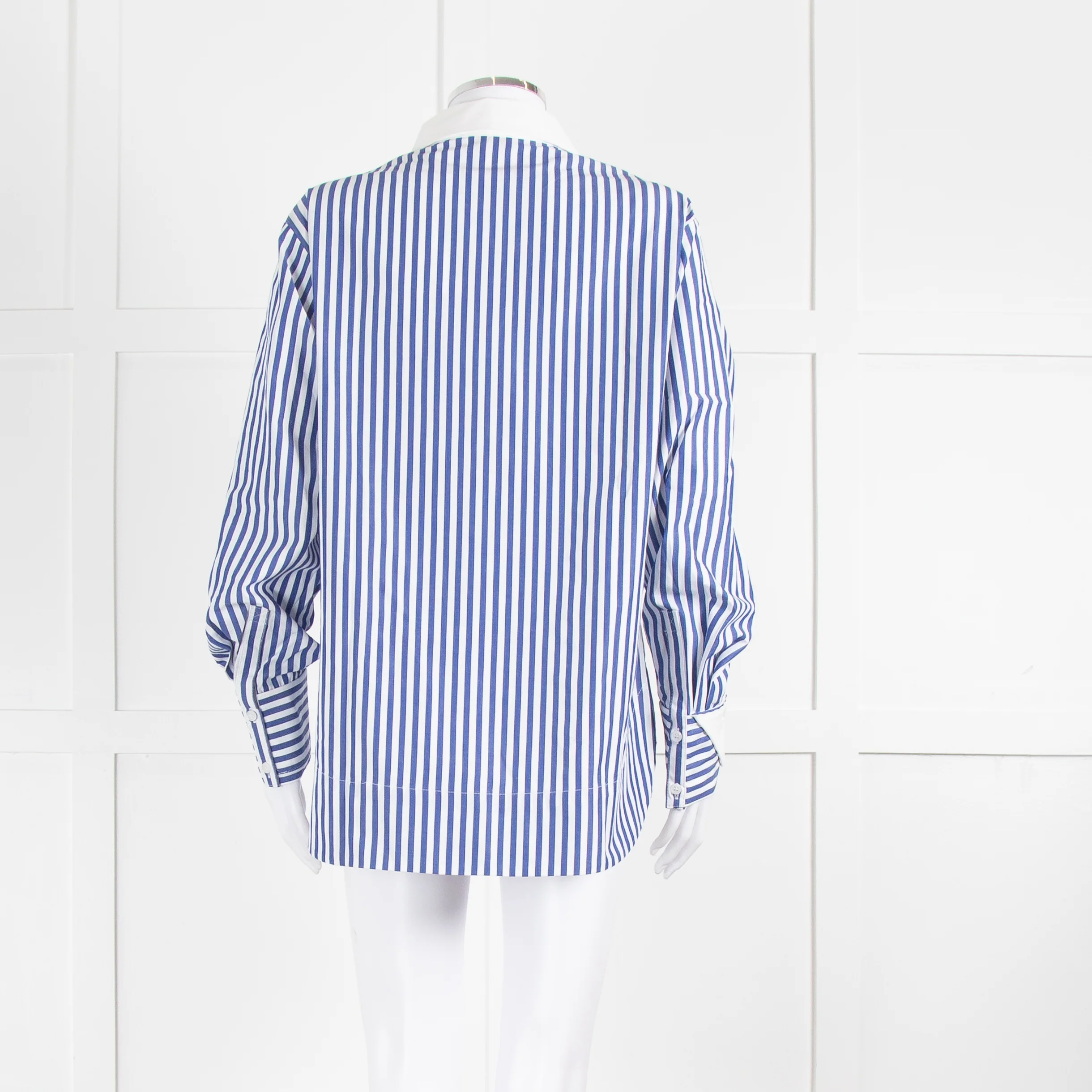 Aligne Thyme Blue And White Stripe Shirt - Image 5