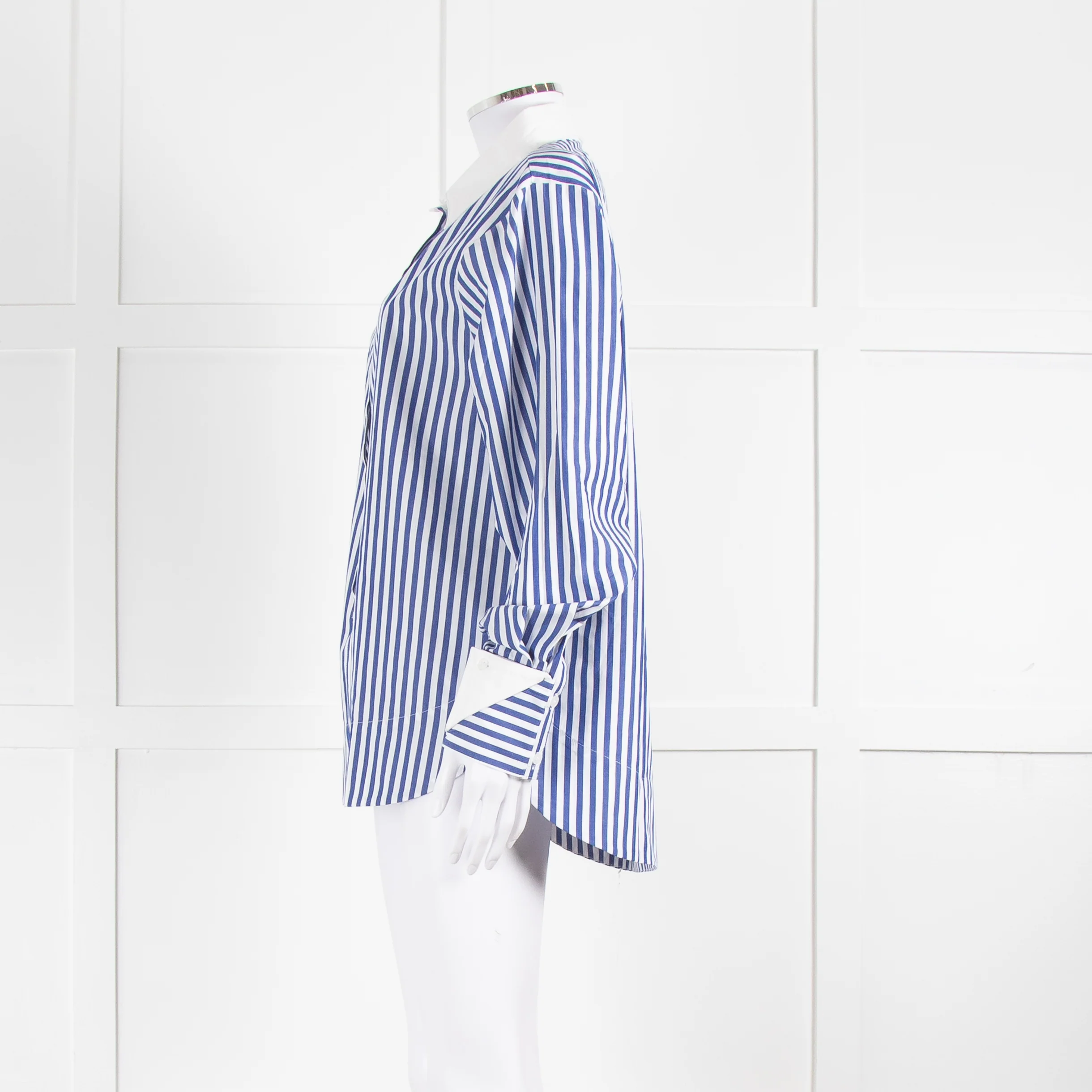 Aligne Thyme Blue And White Stripe Shirt - Image 7