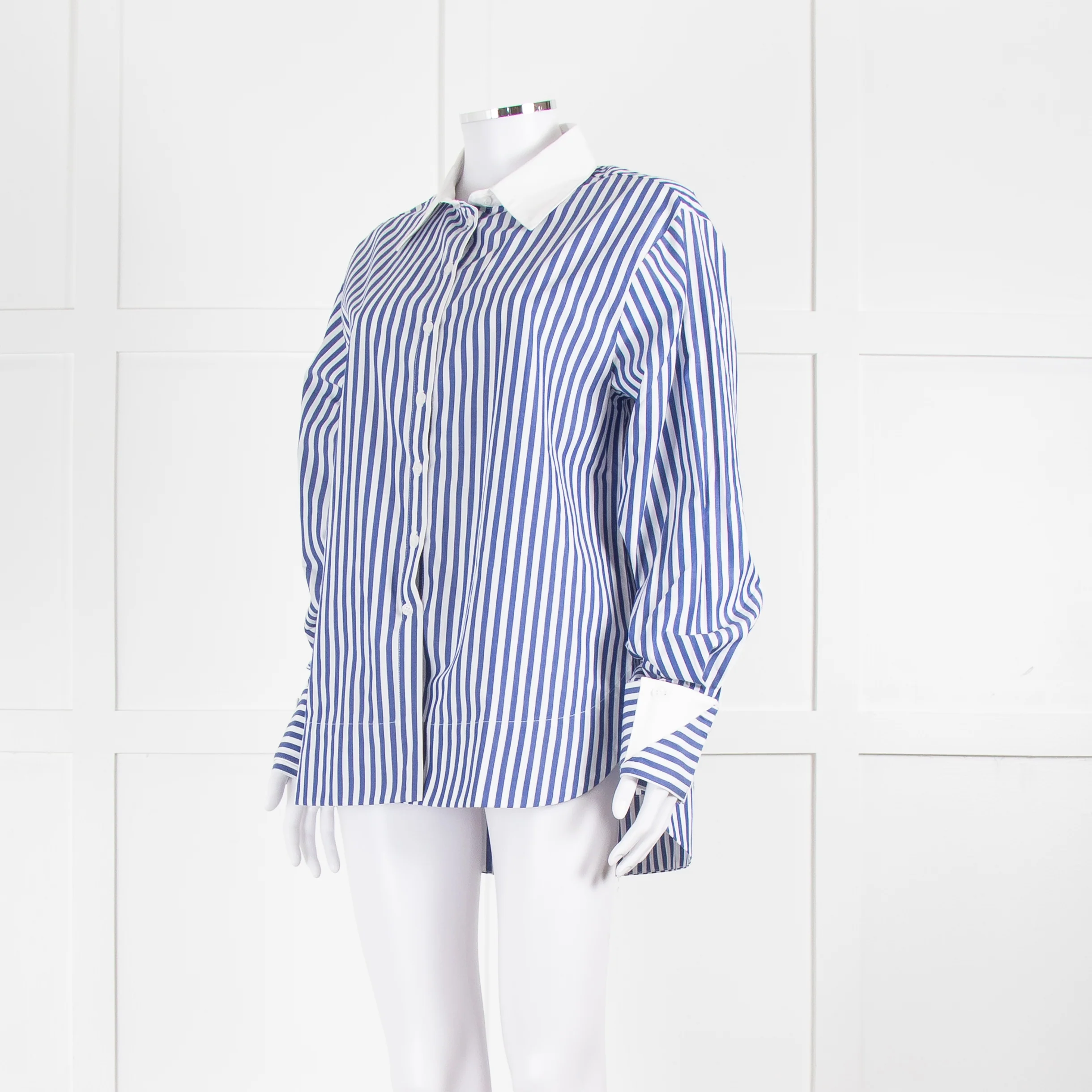 Aligne Thyme Blue And White Stripe Shirt - Image 8