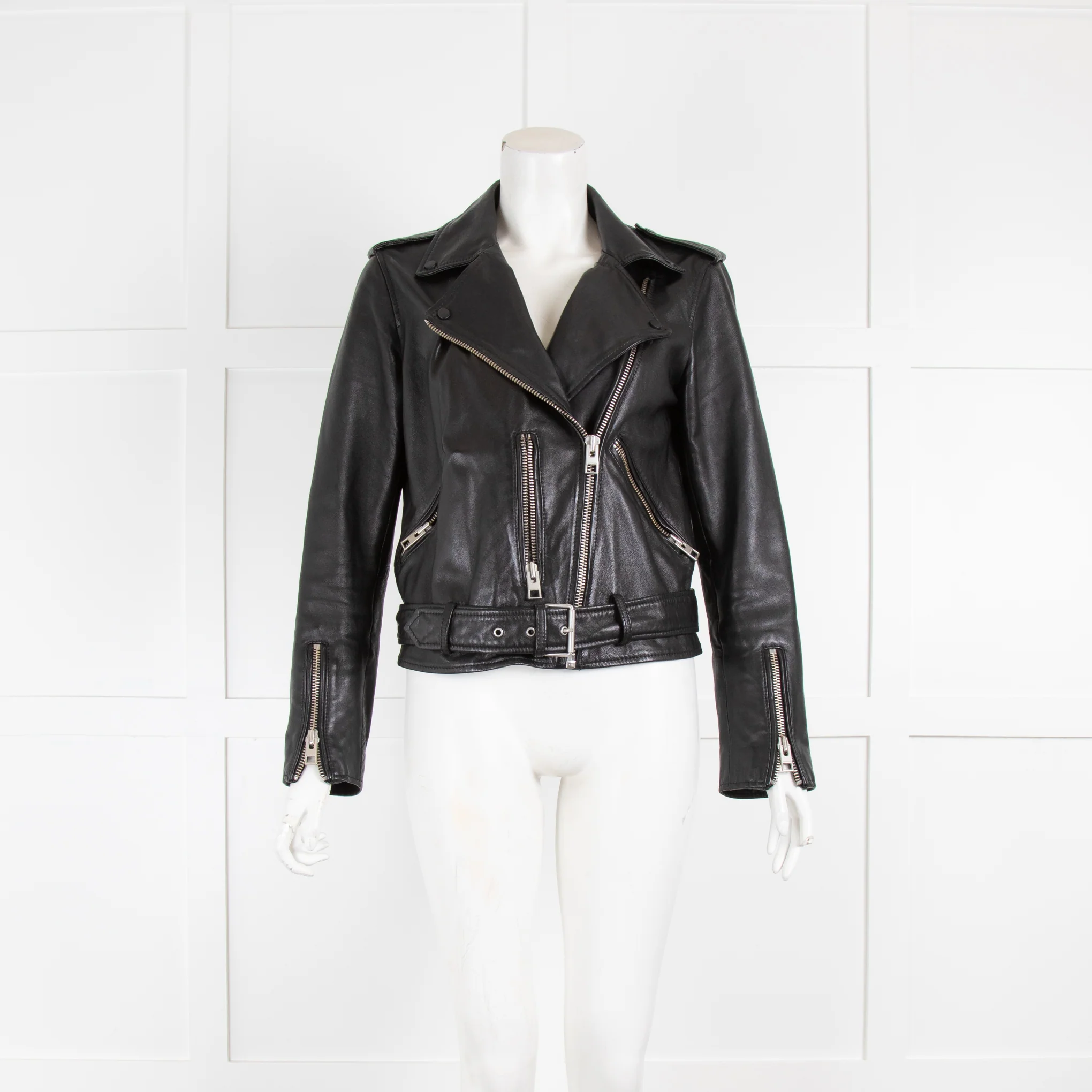 All Saints Black Leather Jacket