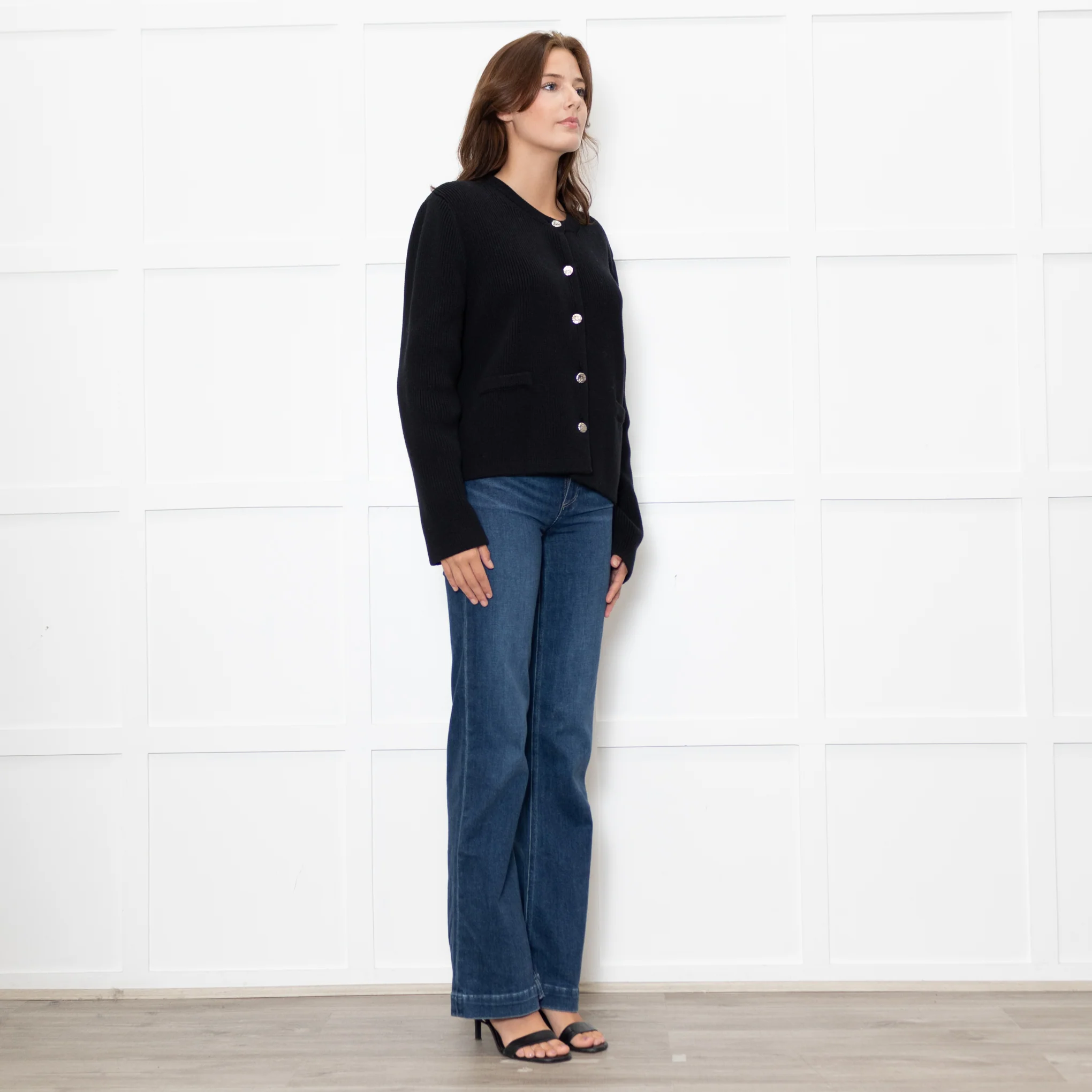Almada Label Navy Nova Cotton Knit Cardigan - Image 7