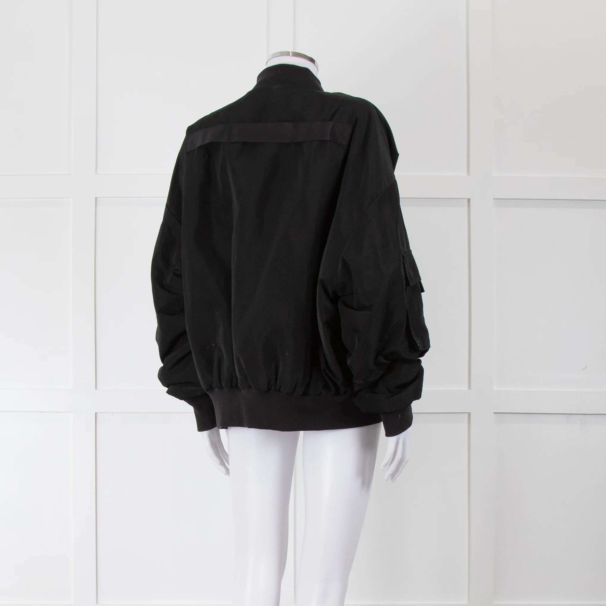 Alo Yoga Black Bomber Jacket with Logo Patch - Image 4