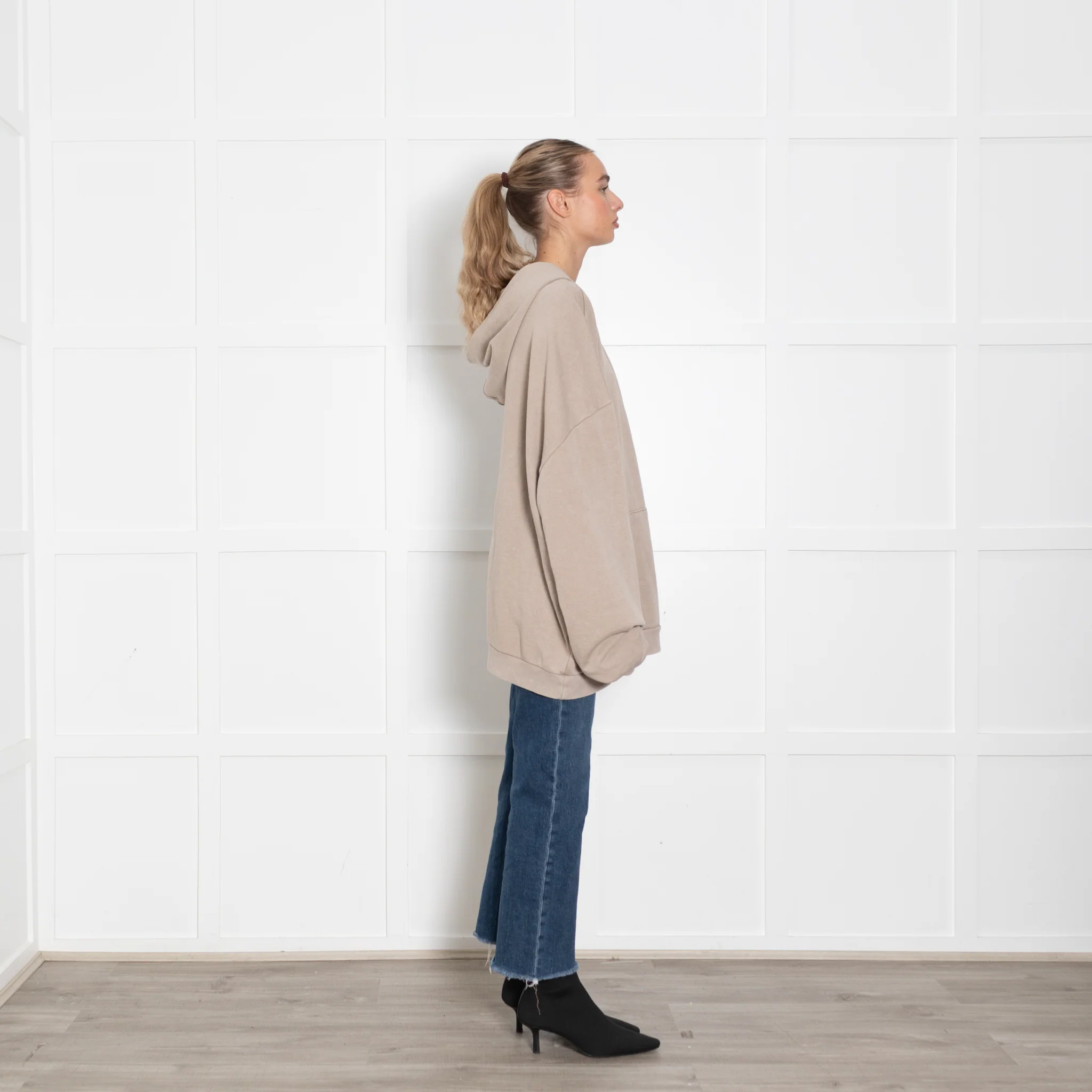 Alo yoga Chill Vintage Wash Taupe Hoodie - Image 6