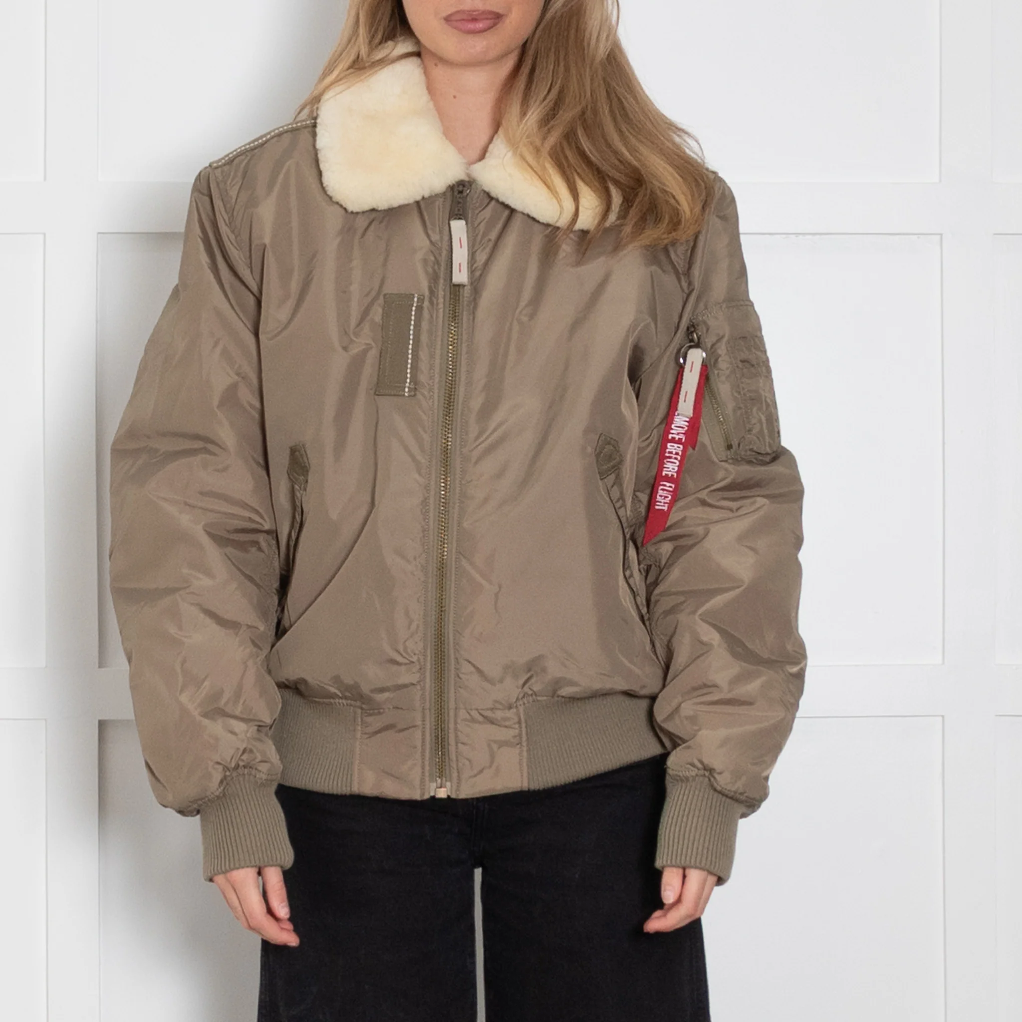 Alpha Industries Khaki Flying Jacket - Image 2