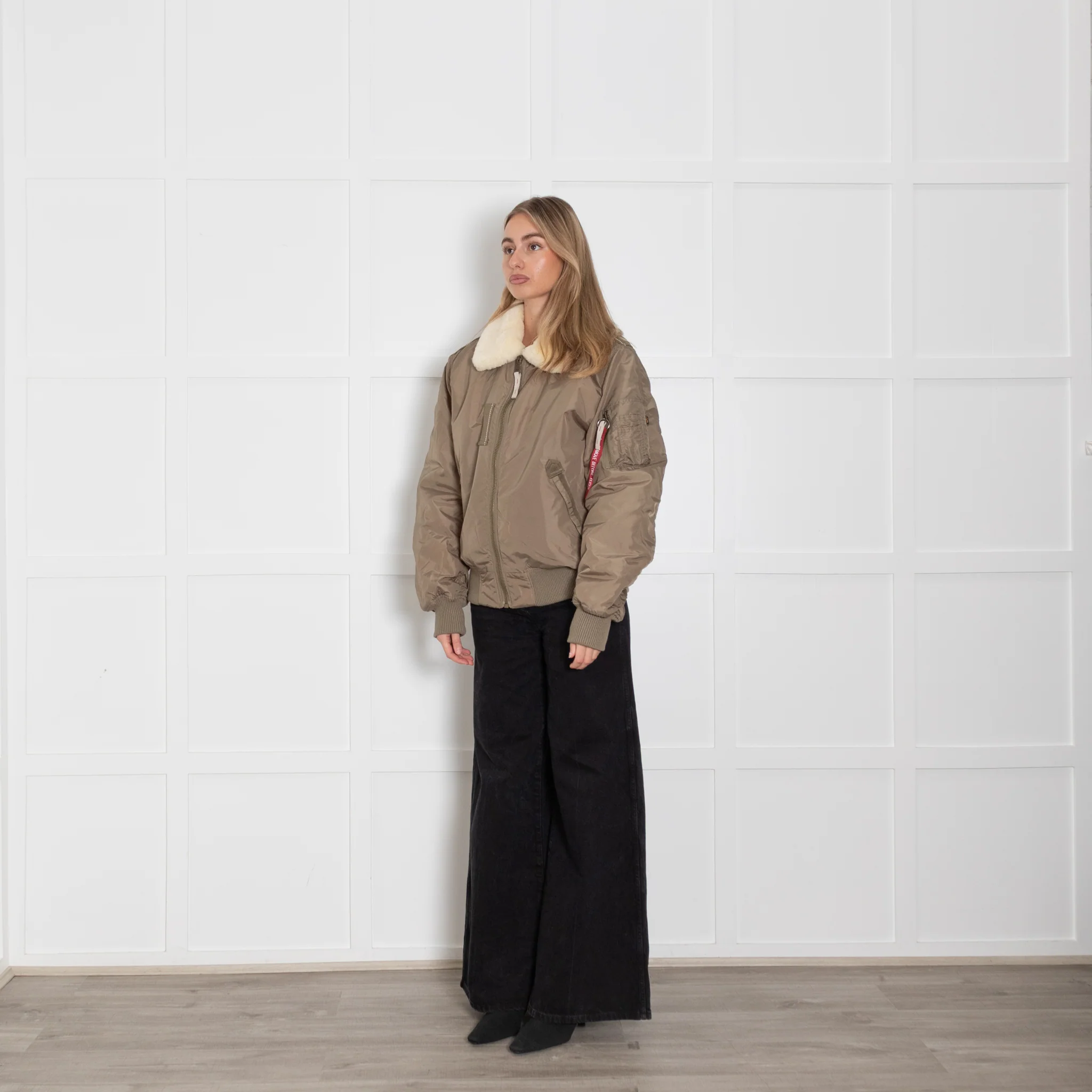 Alpha Industries Khaki Flying Jacket - Image 3