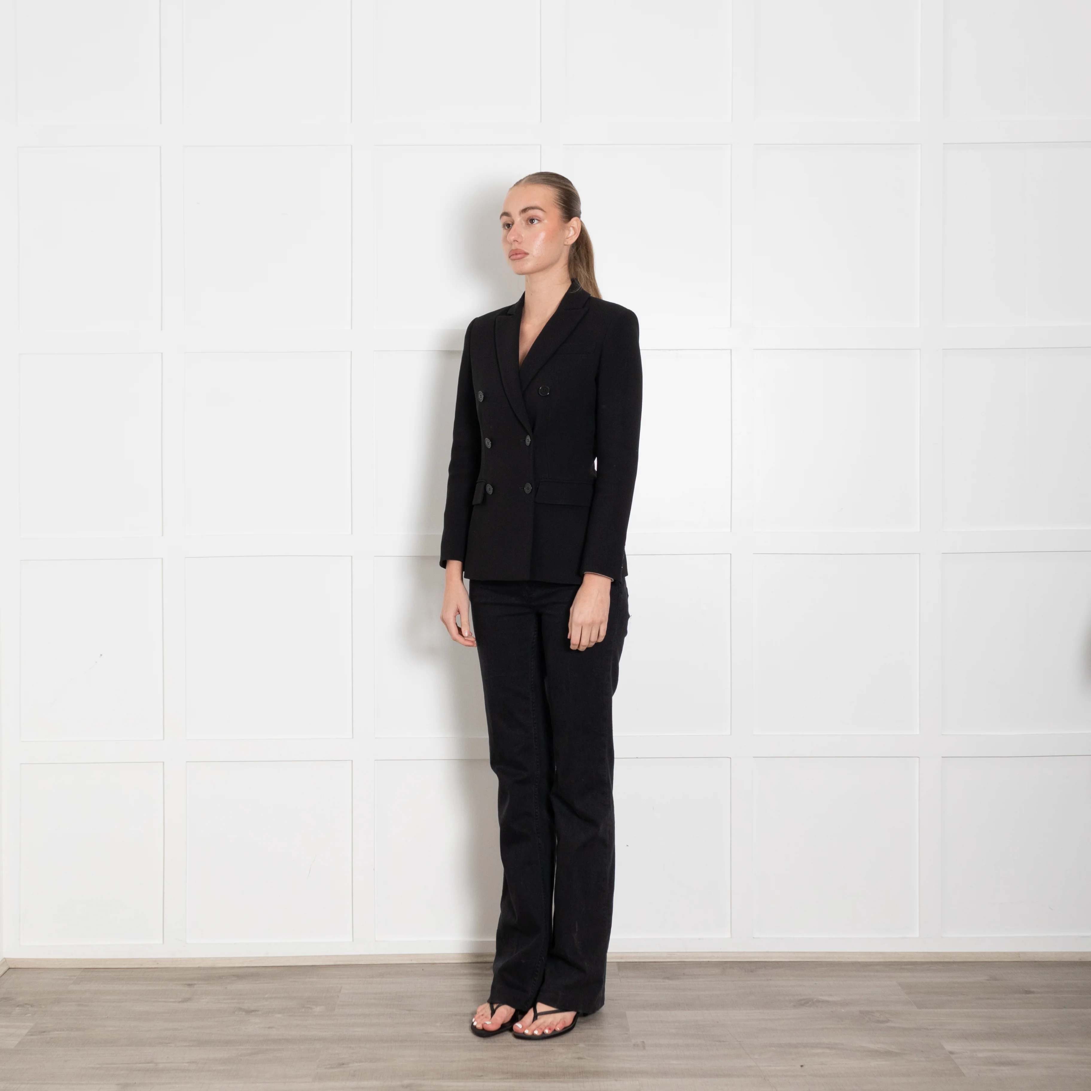 Altuzarra Black Double Breasted Blazer Jacket - Image 3
