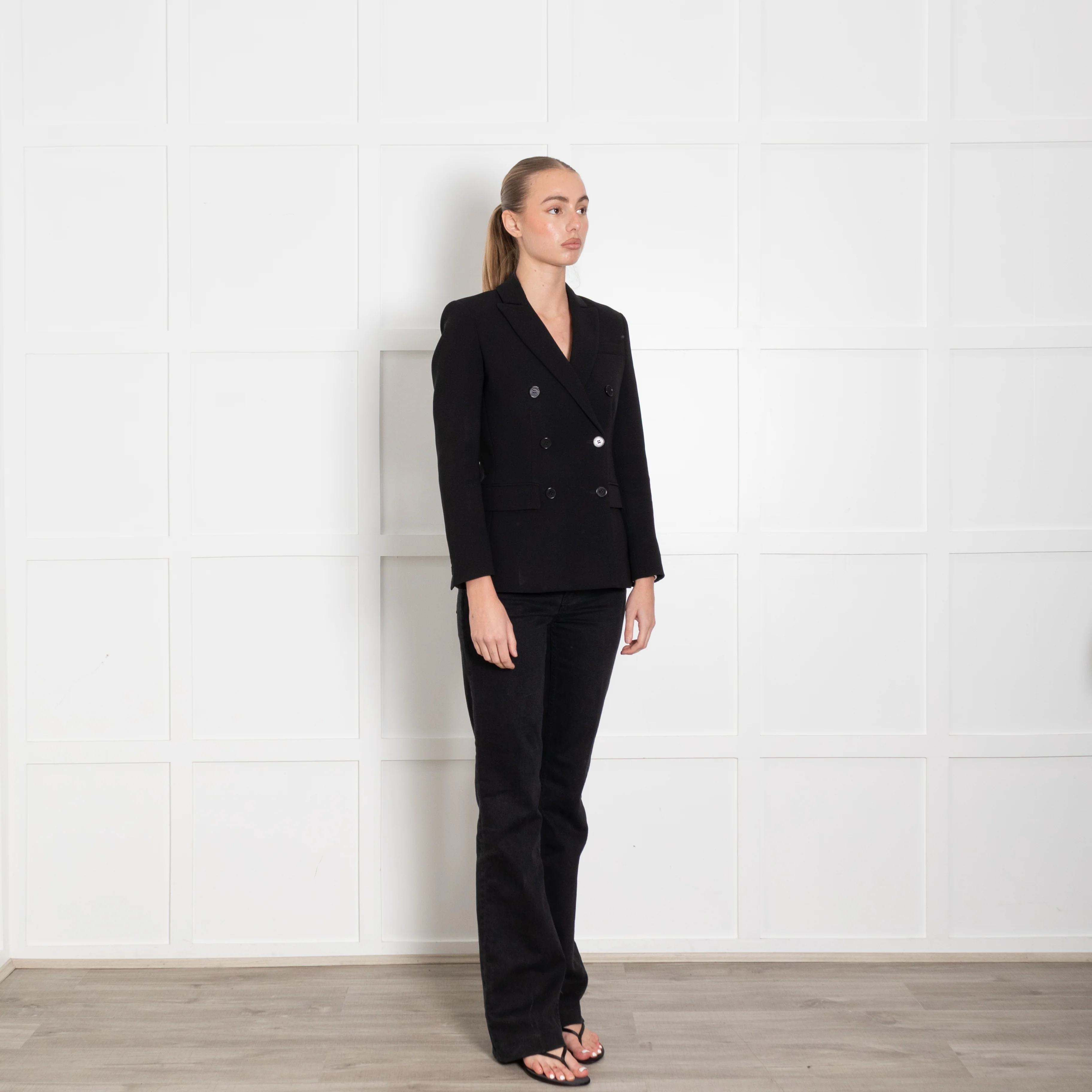 Altuzarra Black Double Breasted Blazer Jacket - Image 7