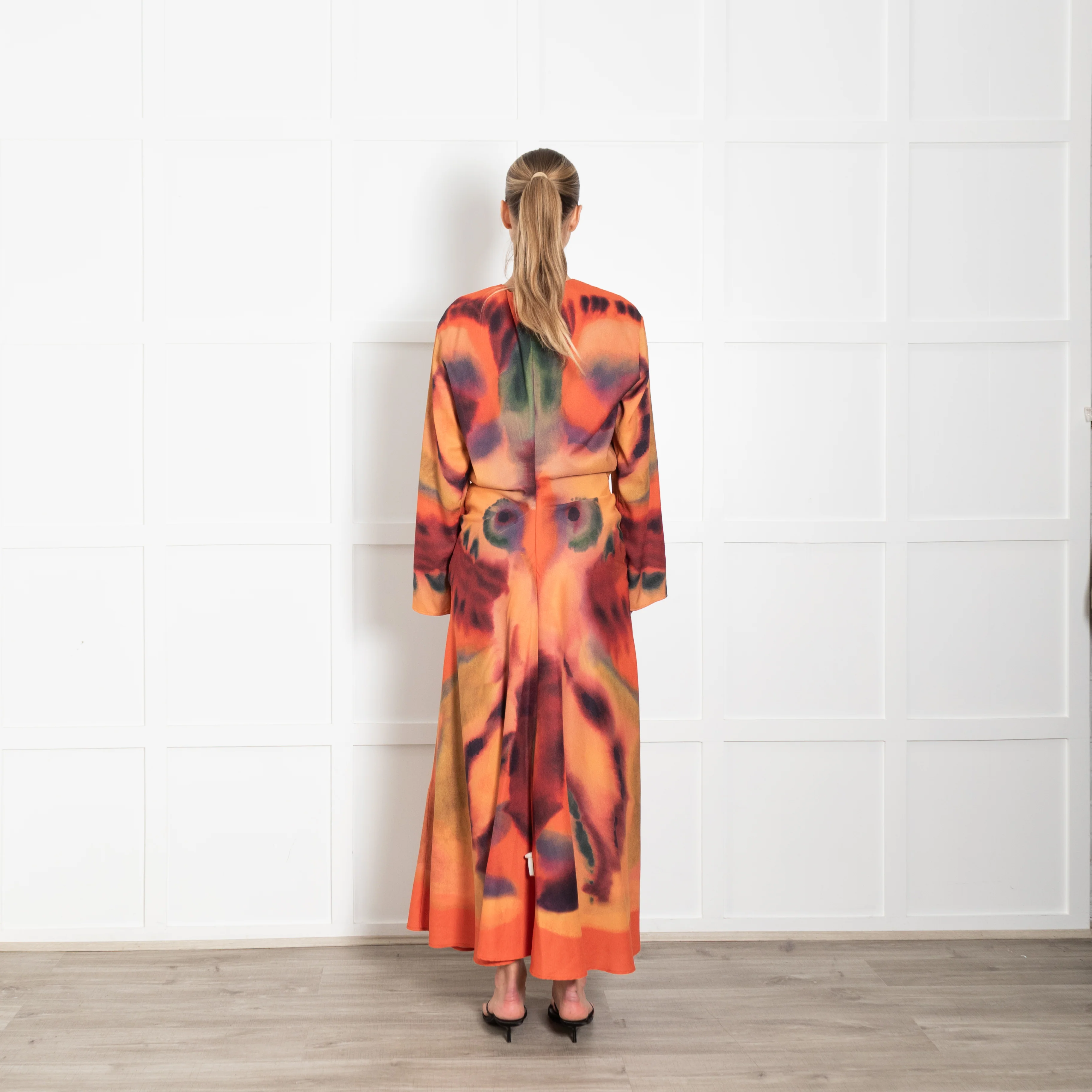 Altuzarra Orange Multicolour Maxi Dress With Long Sleeves - Image 5