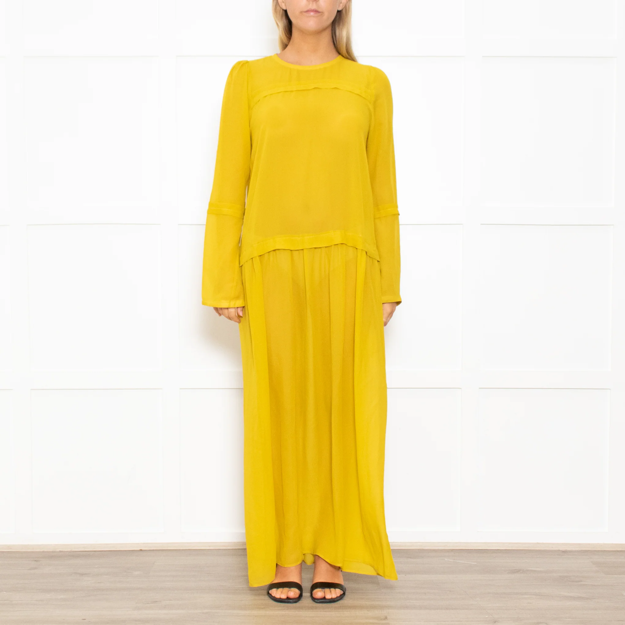 Alysi Mustard Yellow Maxi Dress - Image 2
