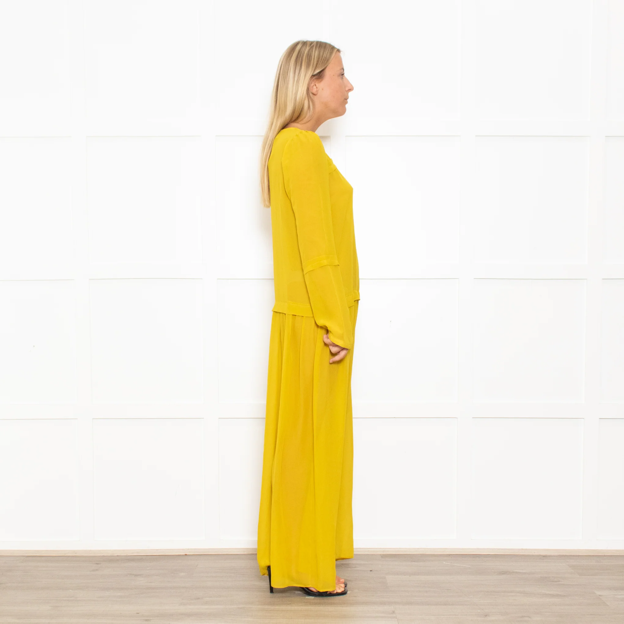 Alysi Mustard Yellow Maxi Dress - Image 6