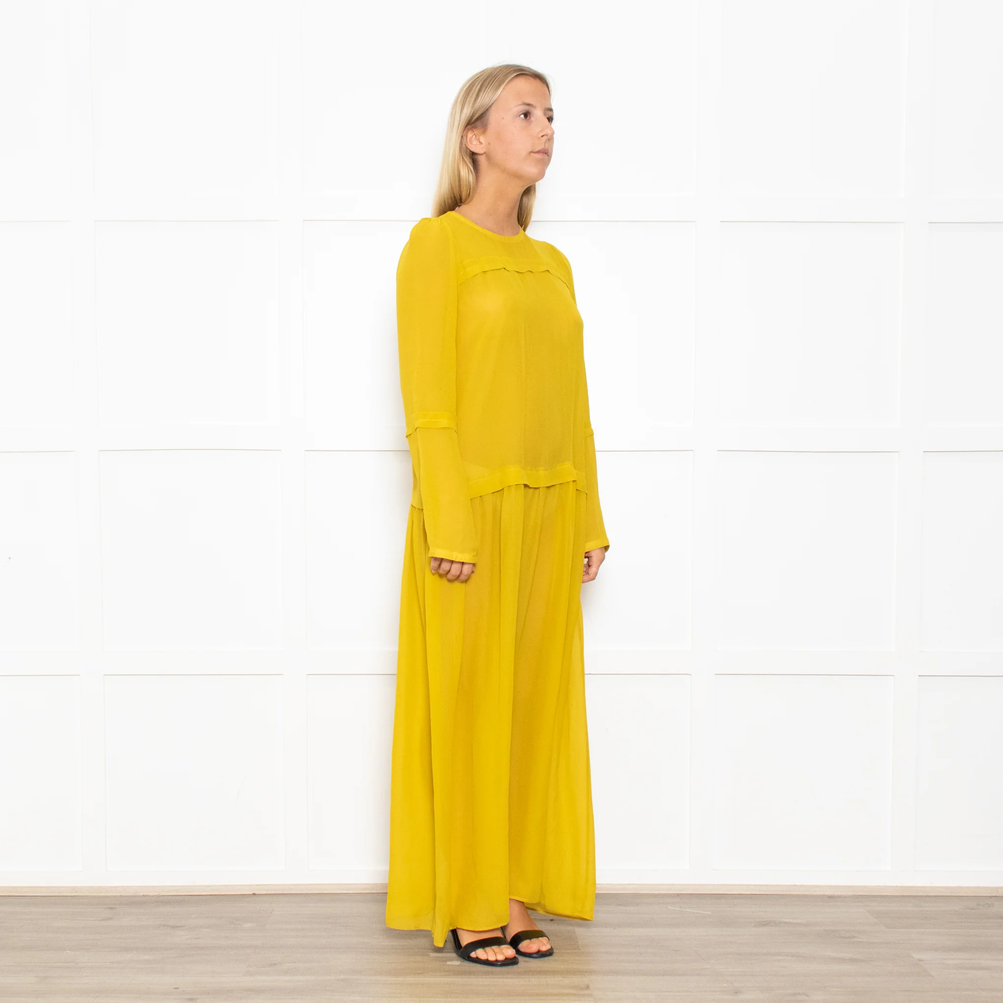 Alysi Mustard Yellow Maxi Dress - Image 7
