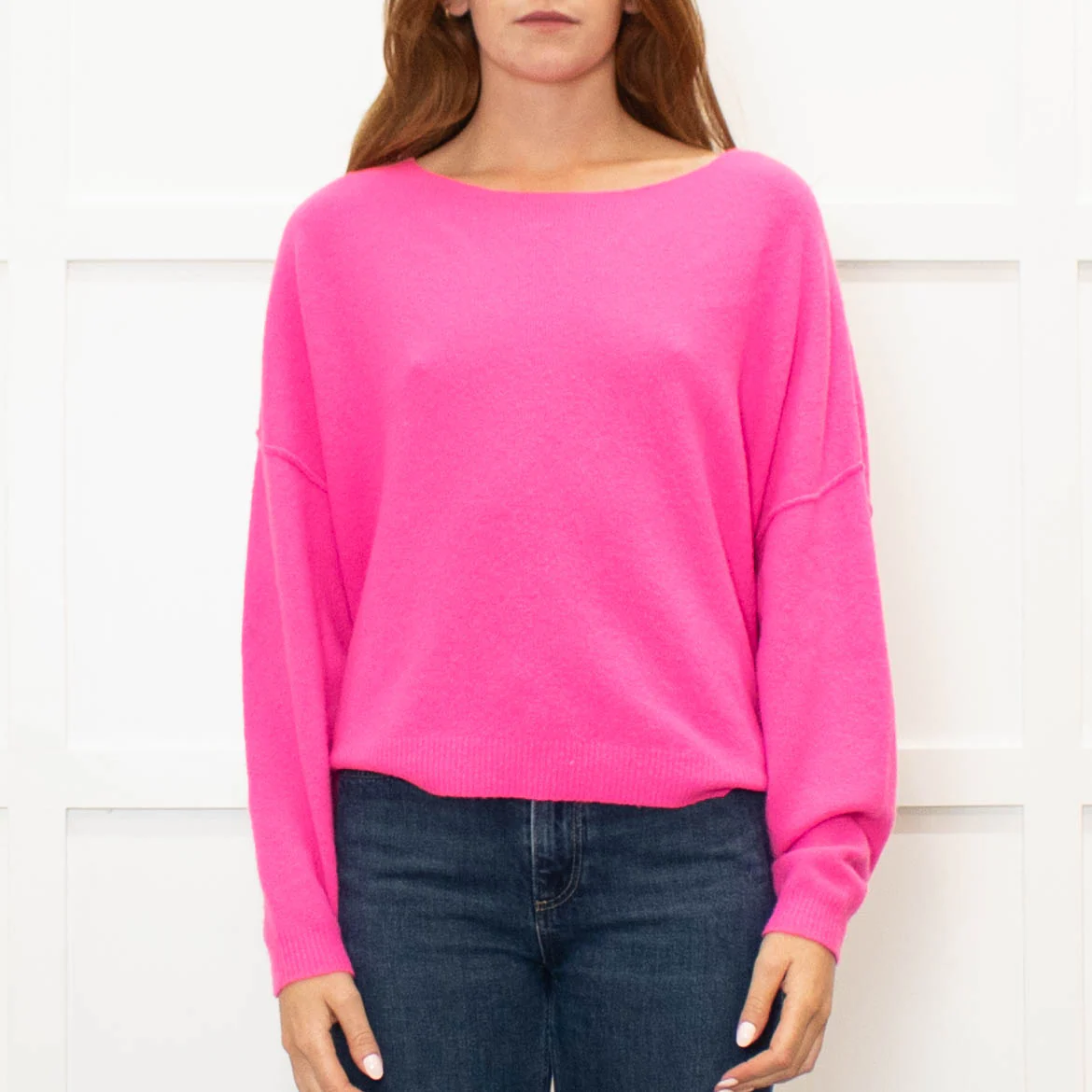 American Vintage Hot Pink Drapey Jumper - Image 2