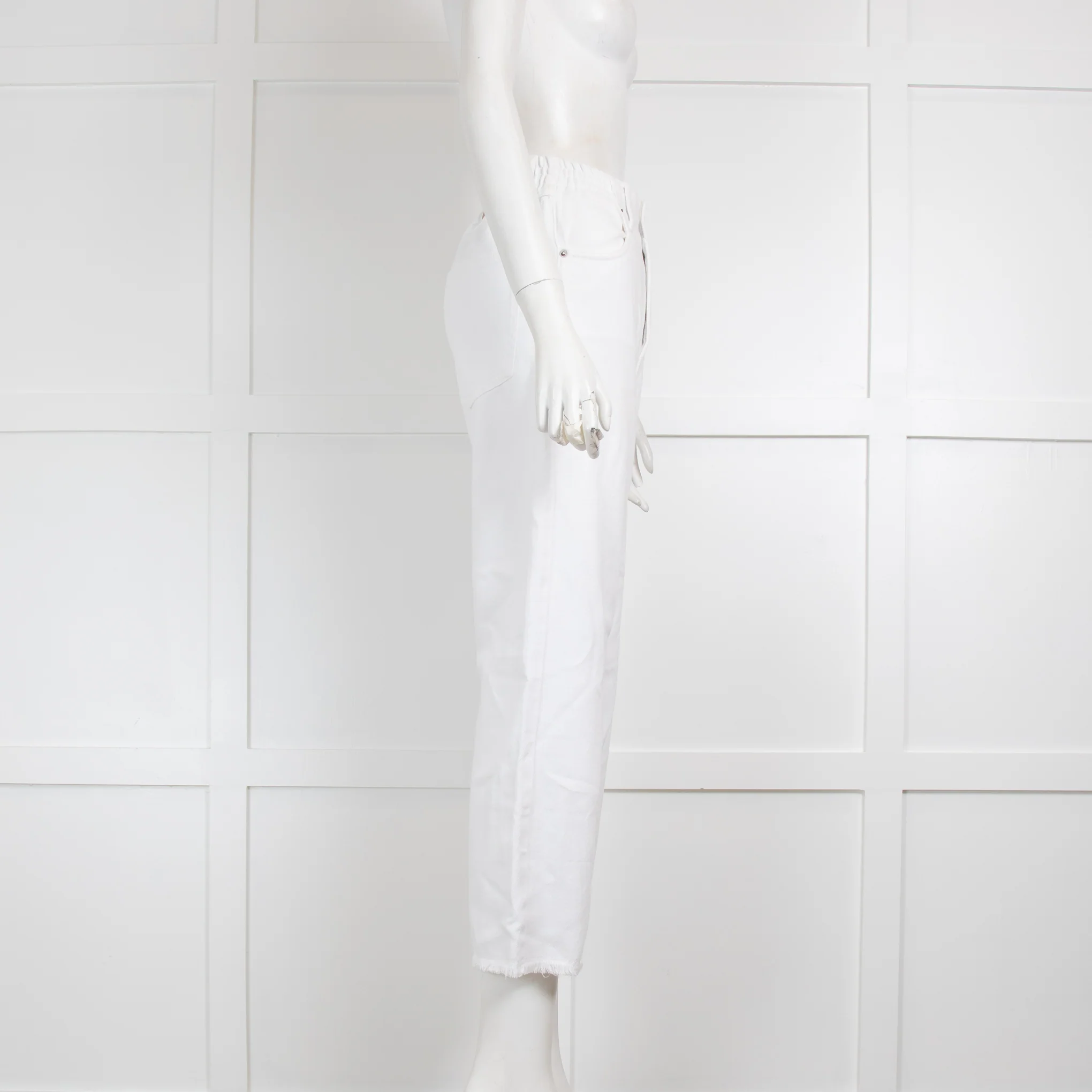 American Vintage White Straight Leg Trousers - Image 2