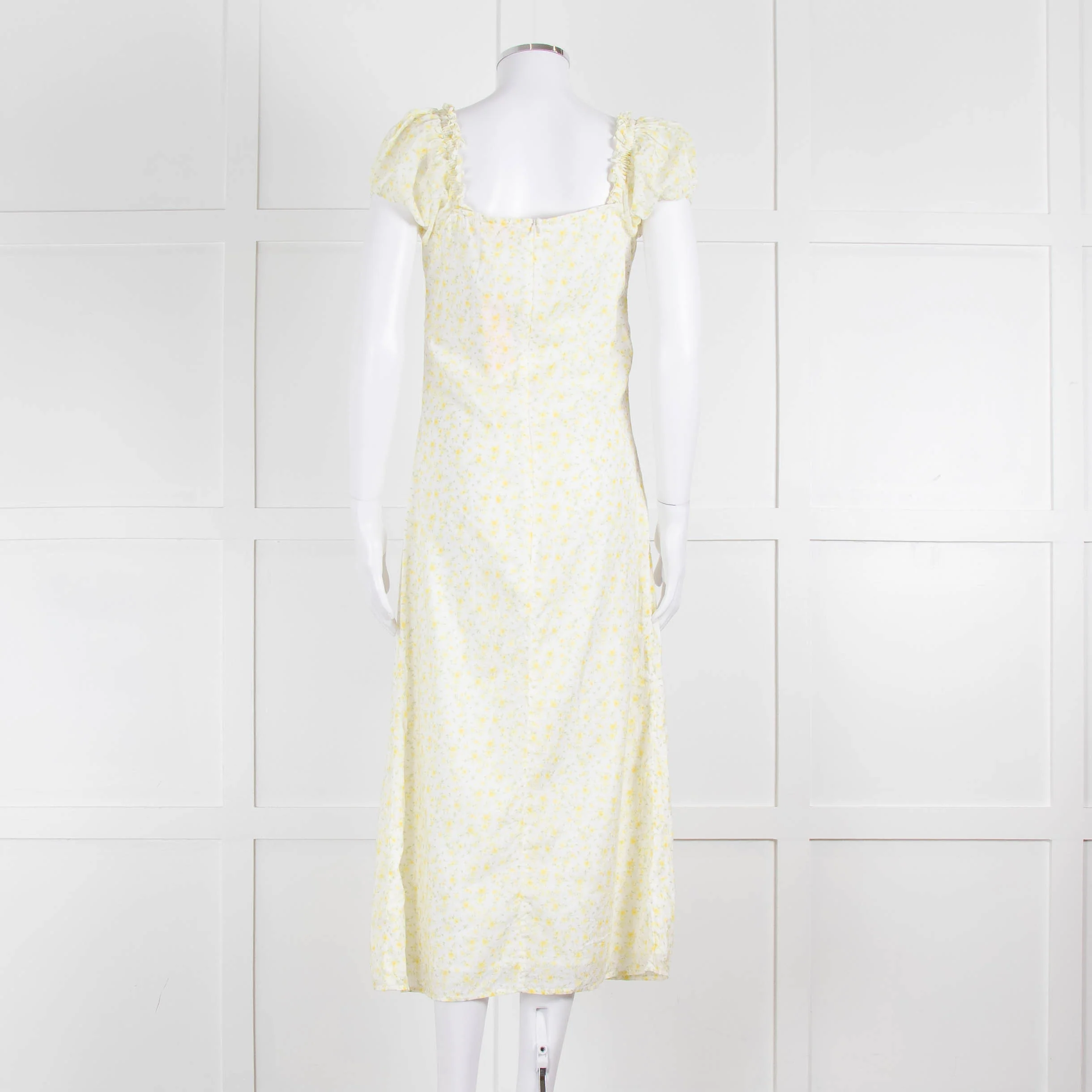 Amy Jane London Yellow Daphne Ditsy Floral Dress - Image 5