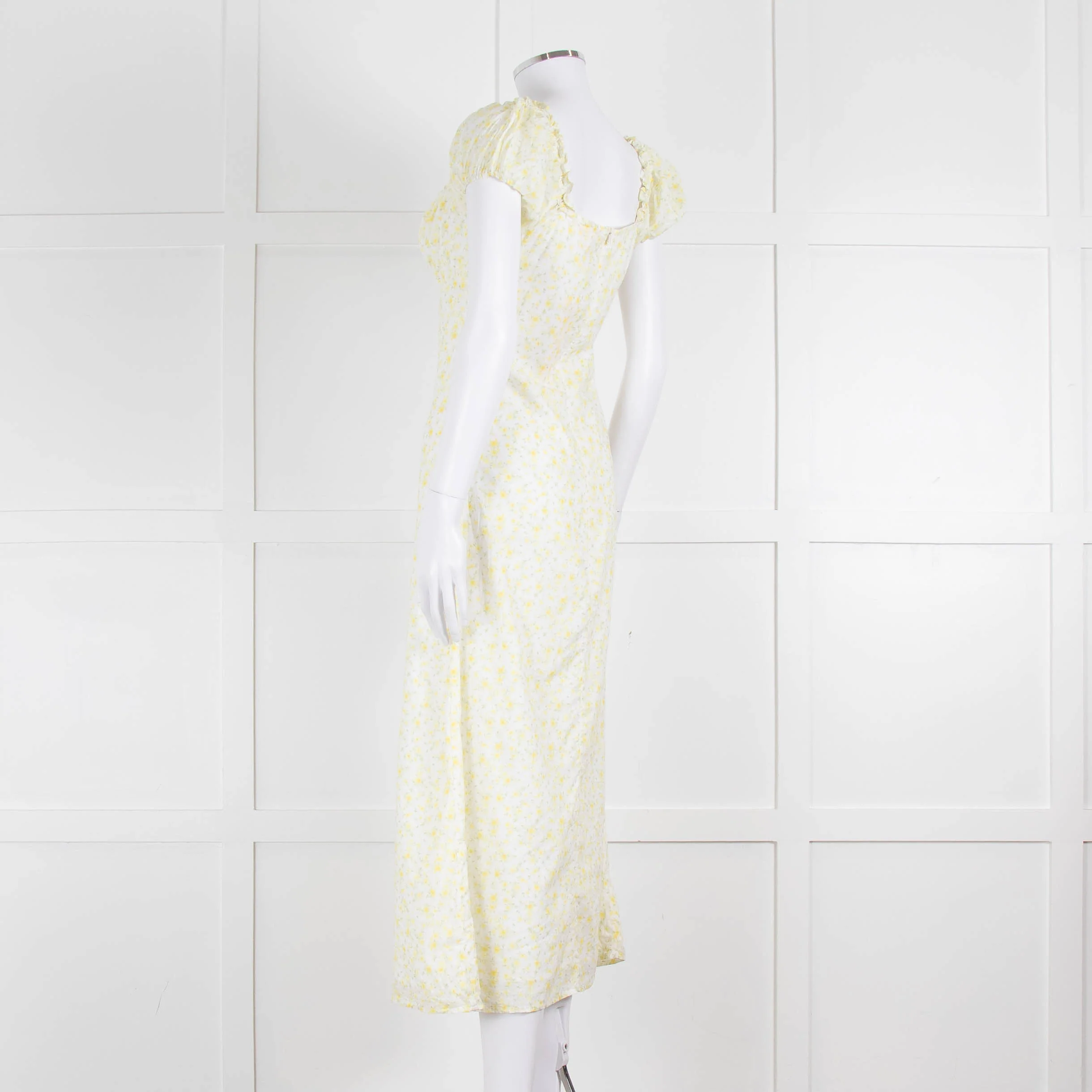 Amy Jane London Yellow Daphne Ditsy Floral Dress - Image 6