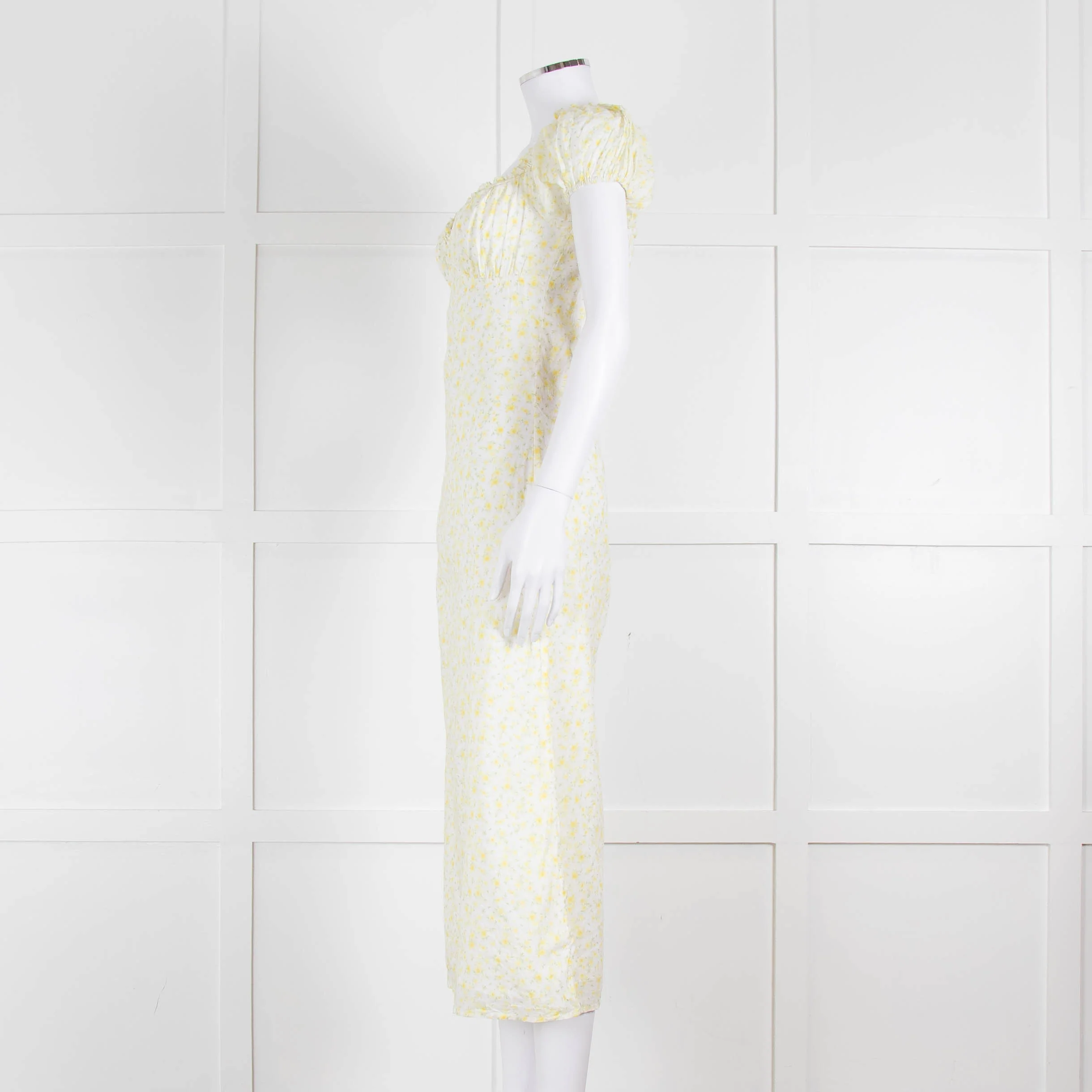 Amy Jane London Yellow Daphne Ditsy Floral Dress - Image 7