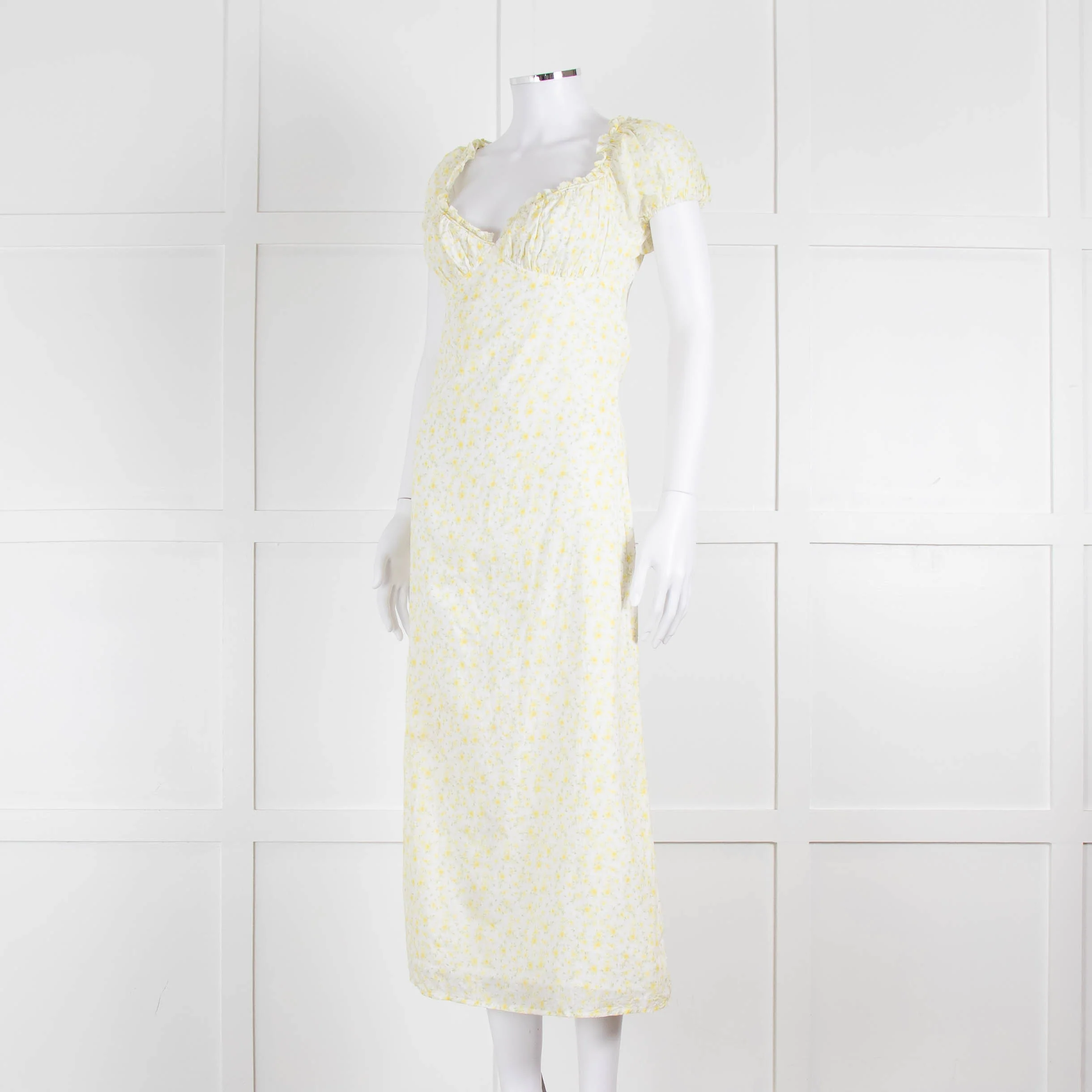 Amy Jane London Yellow Daphne Ditsy Floral Dress - Image 8