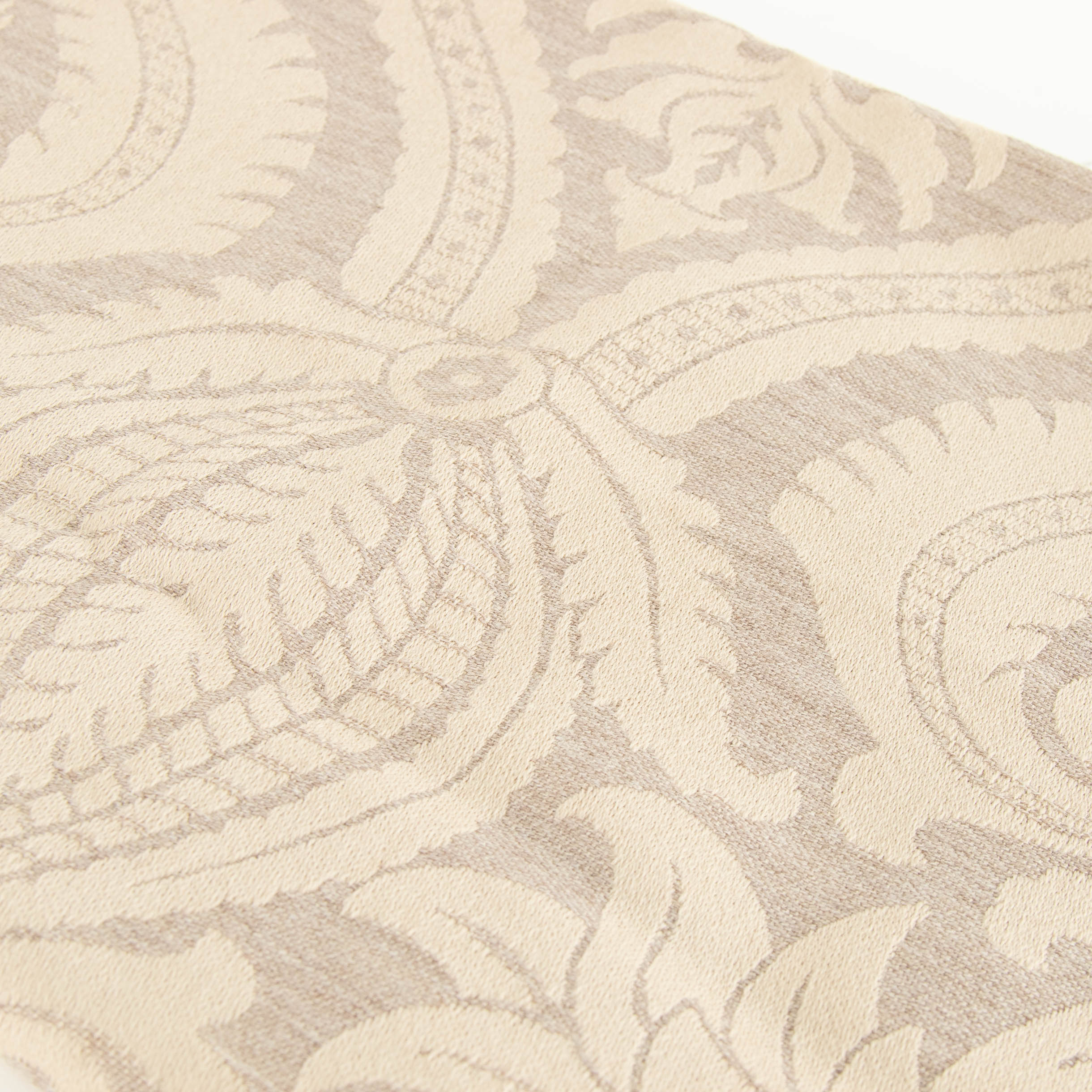 Anichini Floral Pattern Beige Scarf - Image 2