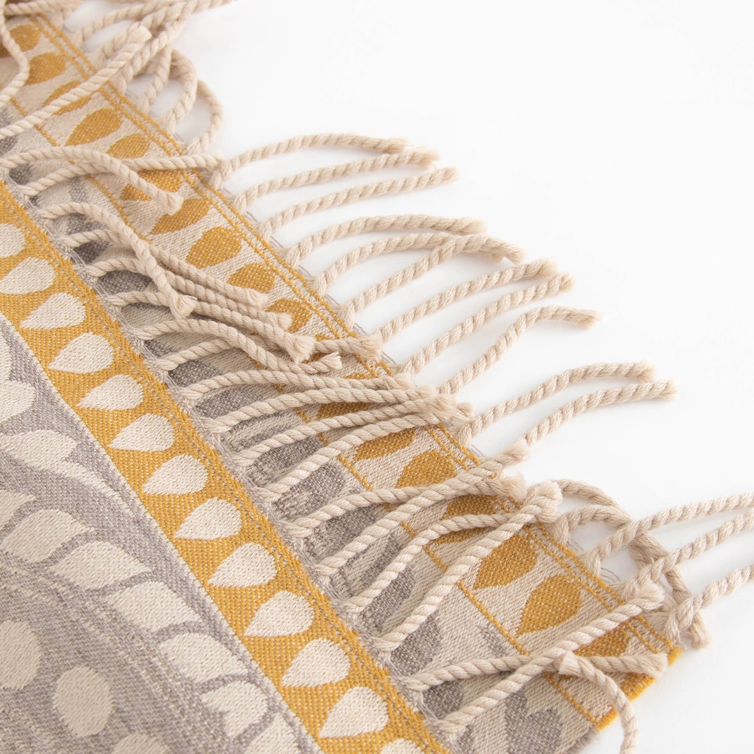 Anichini Floral Pattern Beige Scarf - Image 3