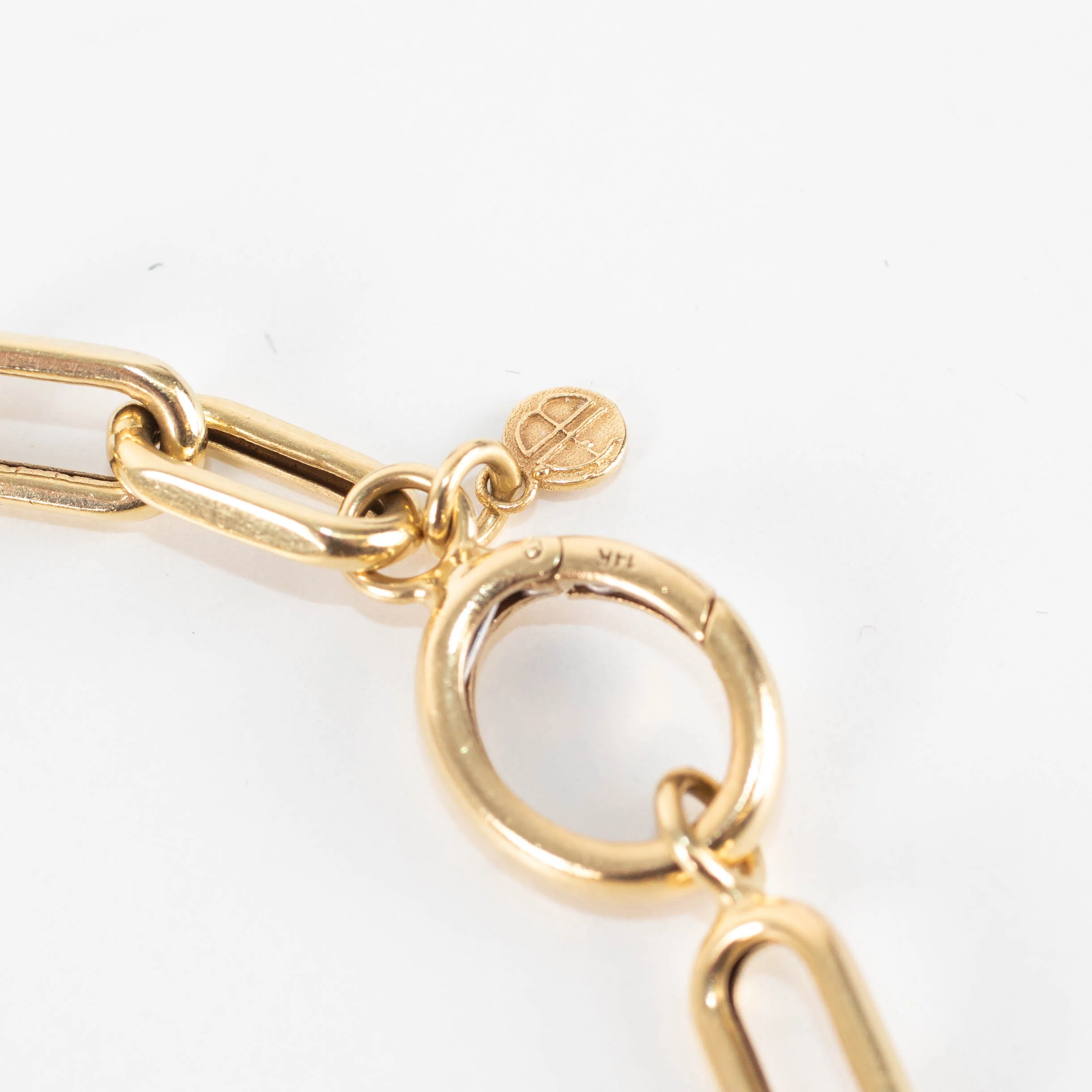 Anine Bing 14ct Gold Chain Link Bracelet - Image 6