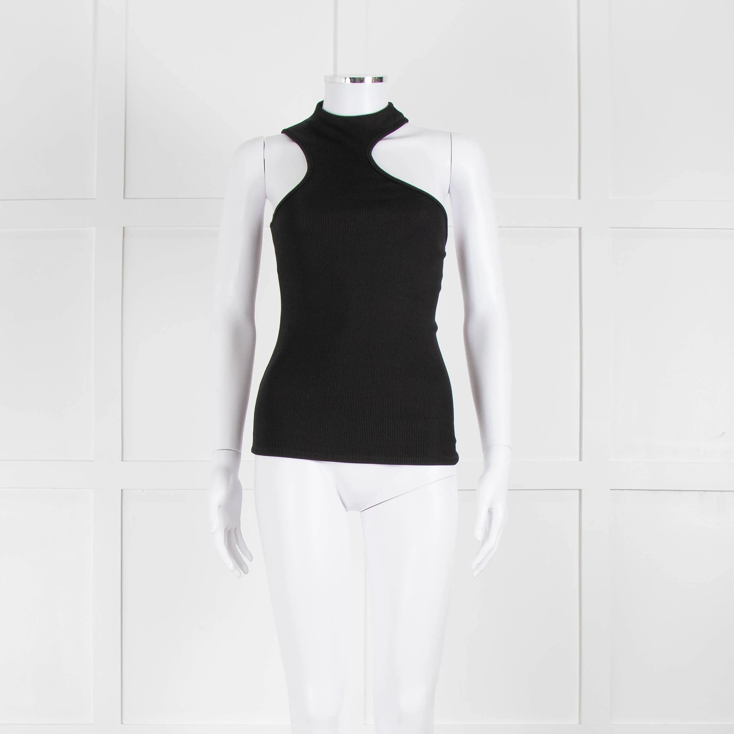 Anine Bing Black Cutout Vest Top