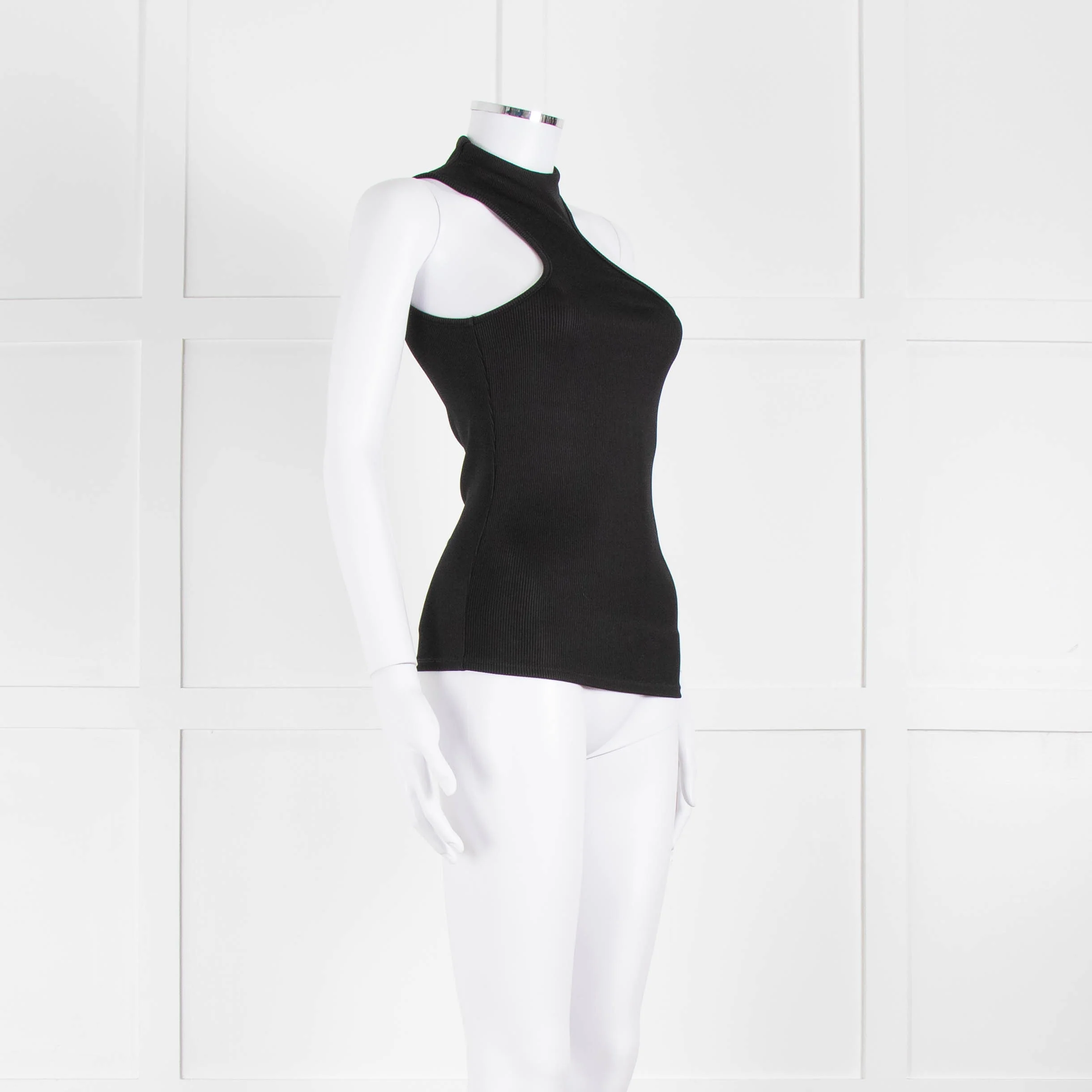 Anine Bing Black Cutout Vest Top - Image 2