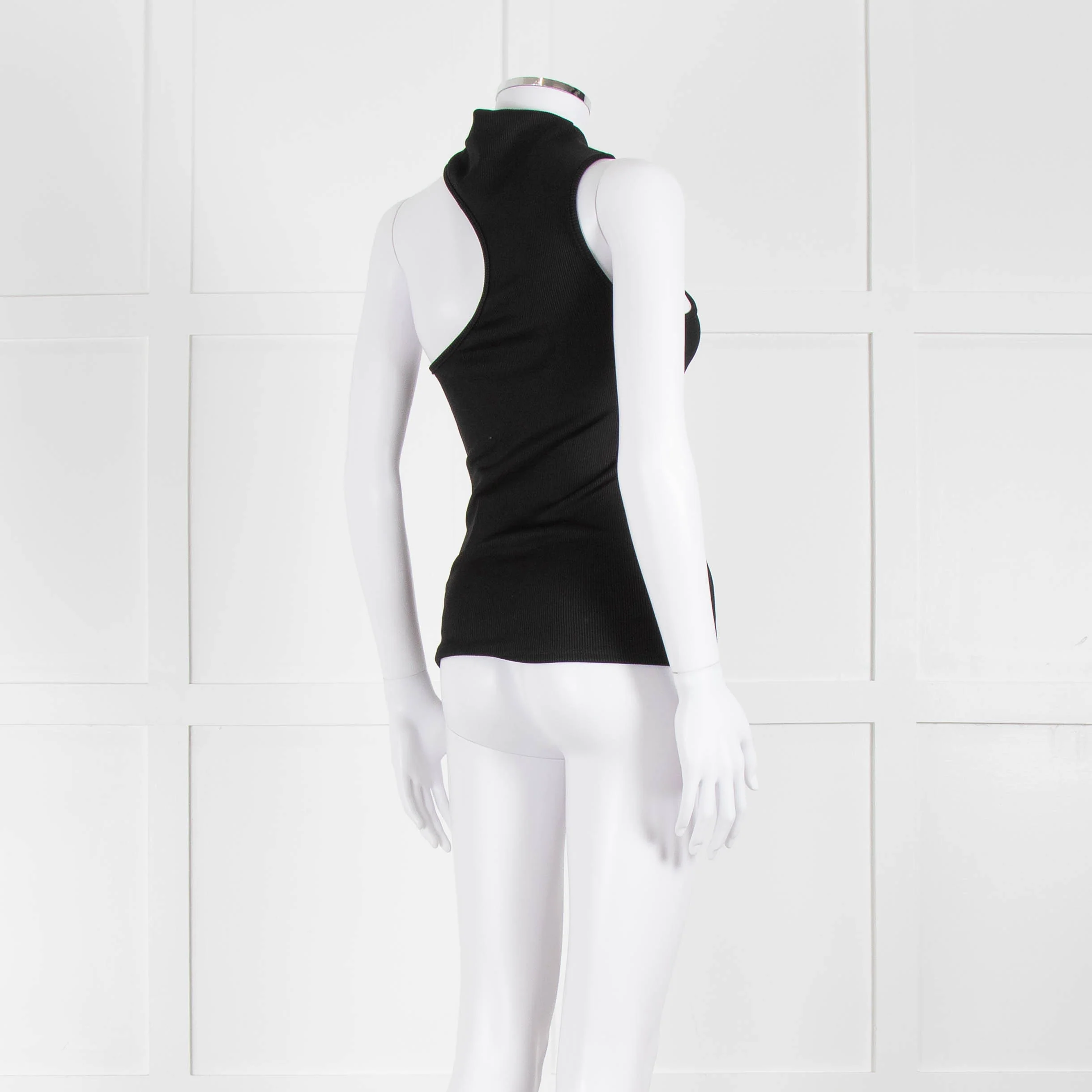 Anine Bing Black Cutout Vest Top - Image 4