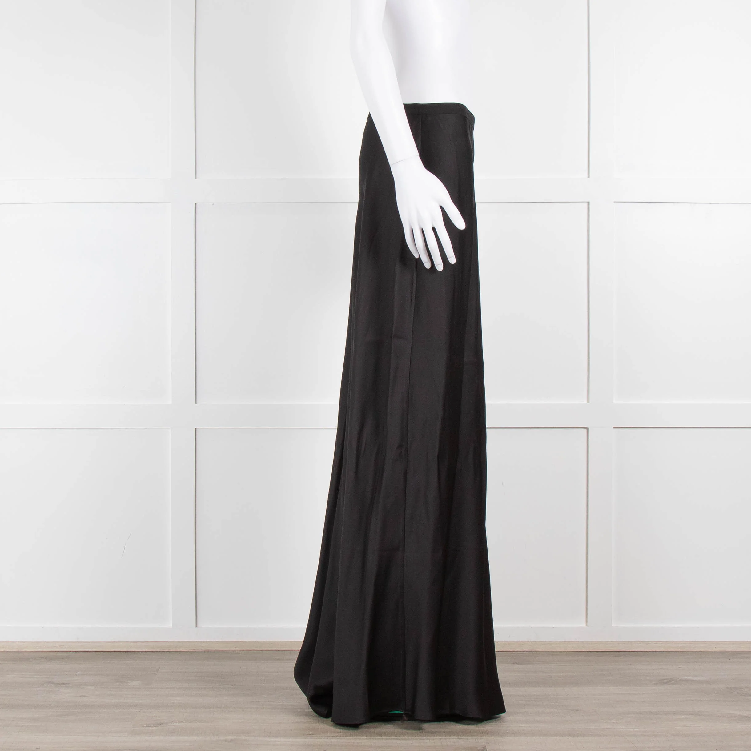 Anine Bing Black Silk Slip Skirt - Image 3