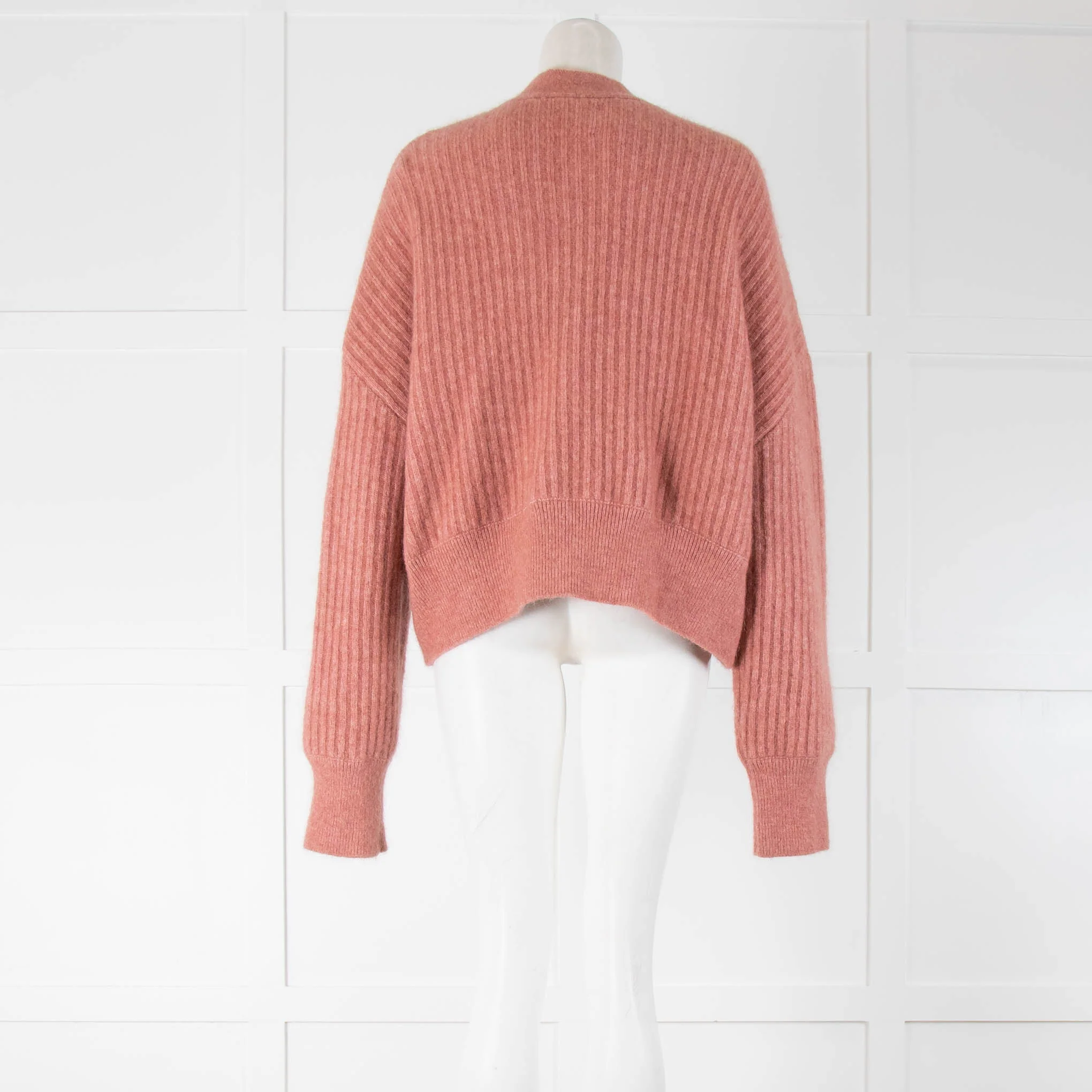 Anine Bing Mohair Pink Cardigan - Image 3