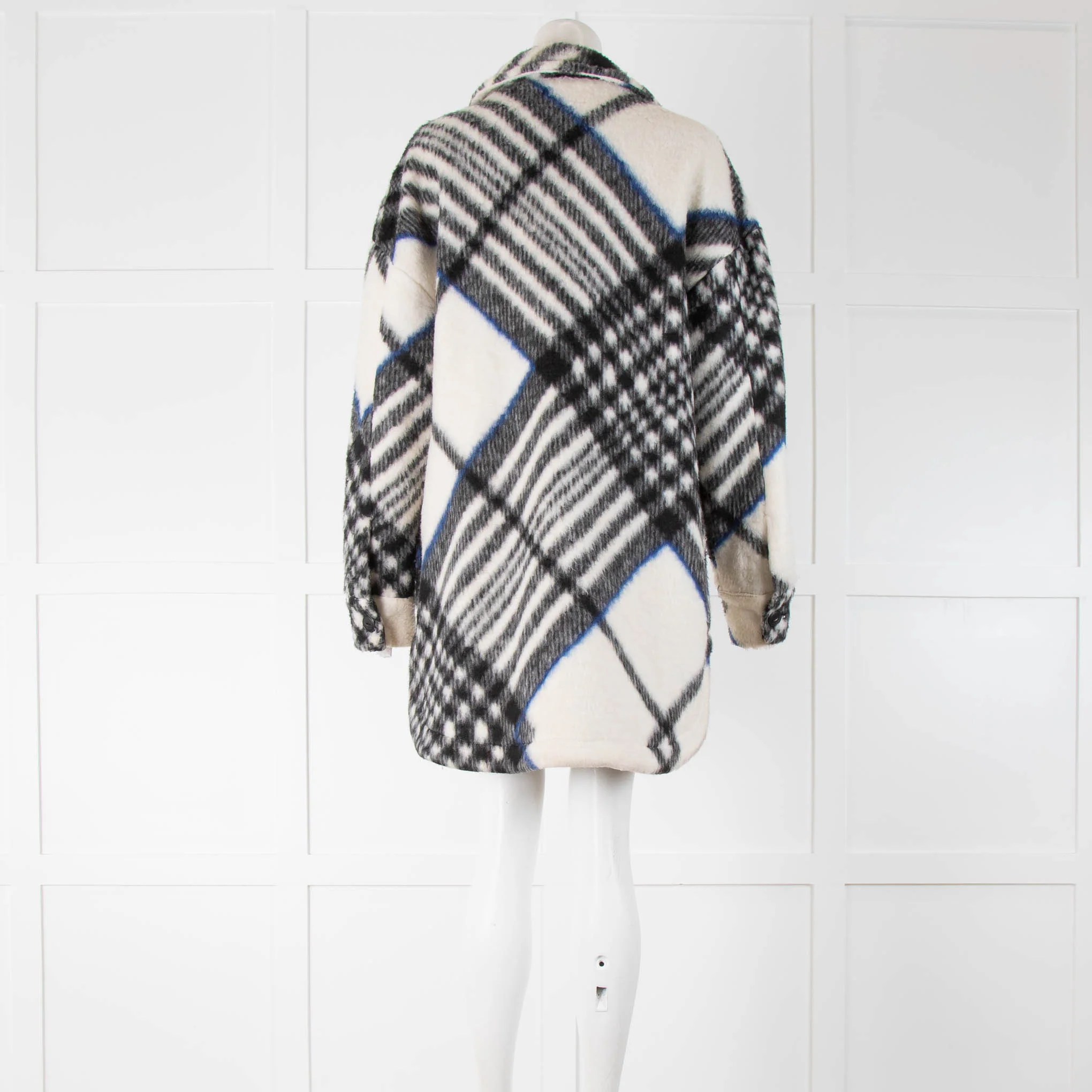 Anine Bing Oakley Tartan Fleece Jacket - Image 3