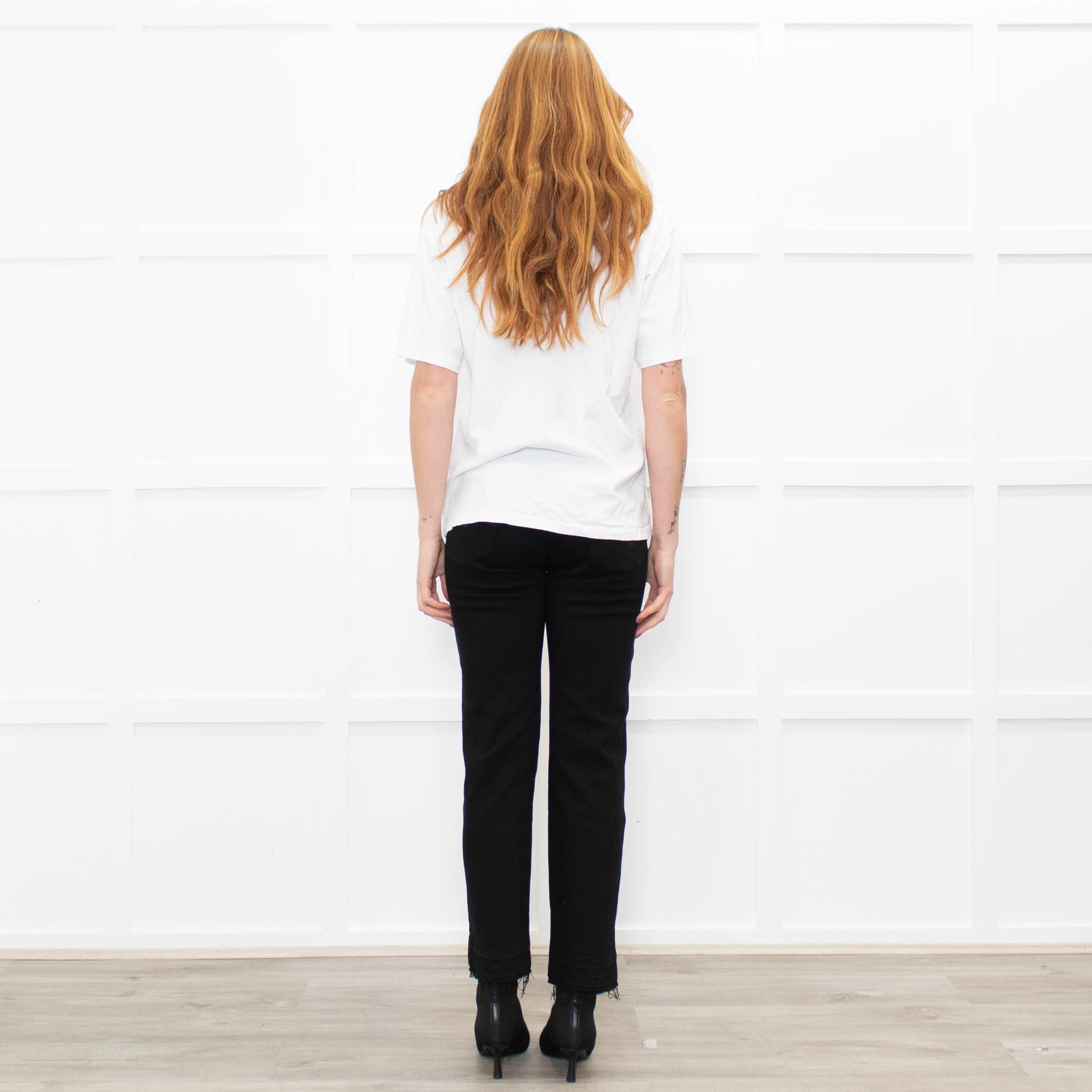 Anine Bing White Grey Brigette Bardot T Shirt - Image 5