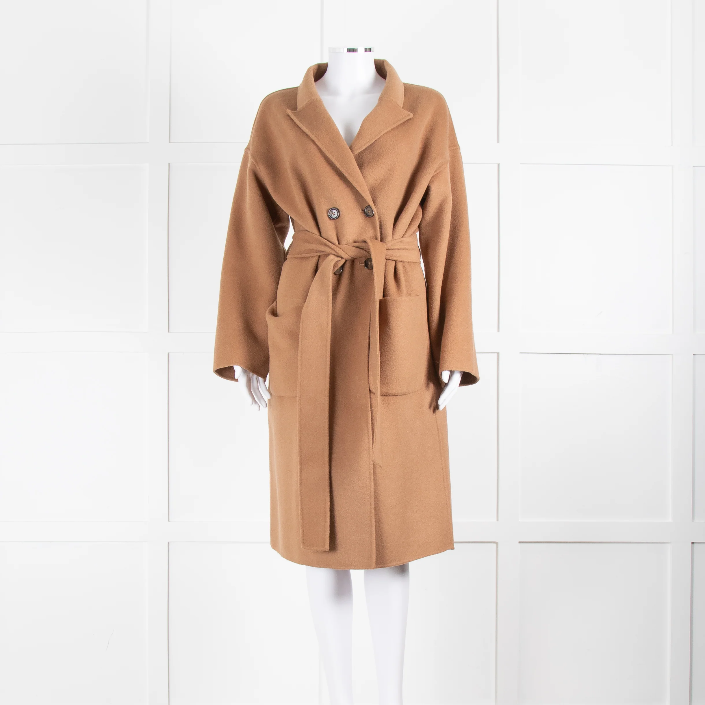 Anine Bing Wool Camel Coat