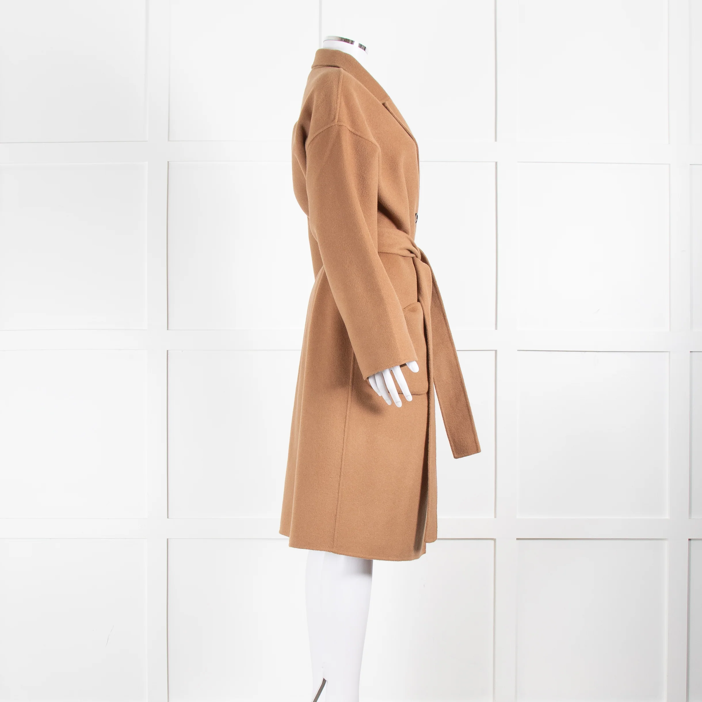 Anine Bing Wool Camel Coat - Image 3