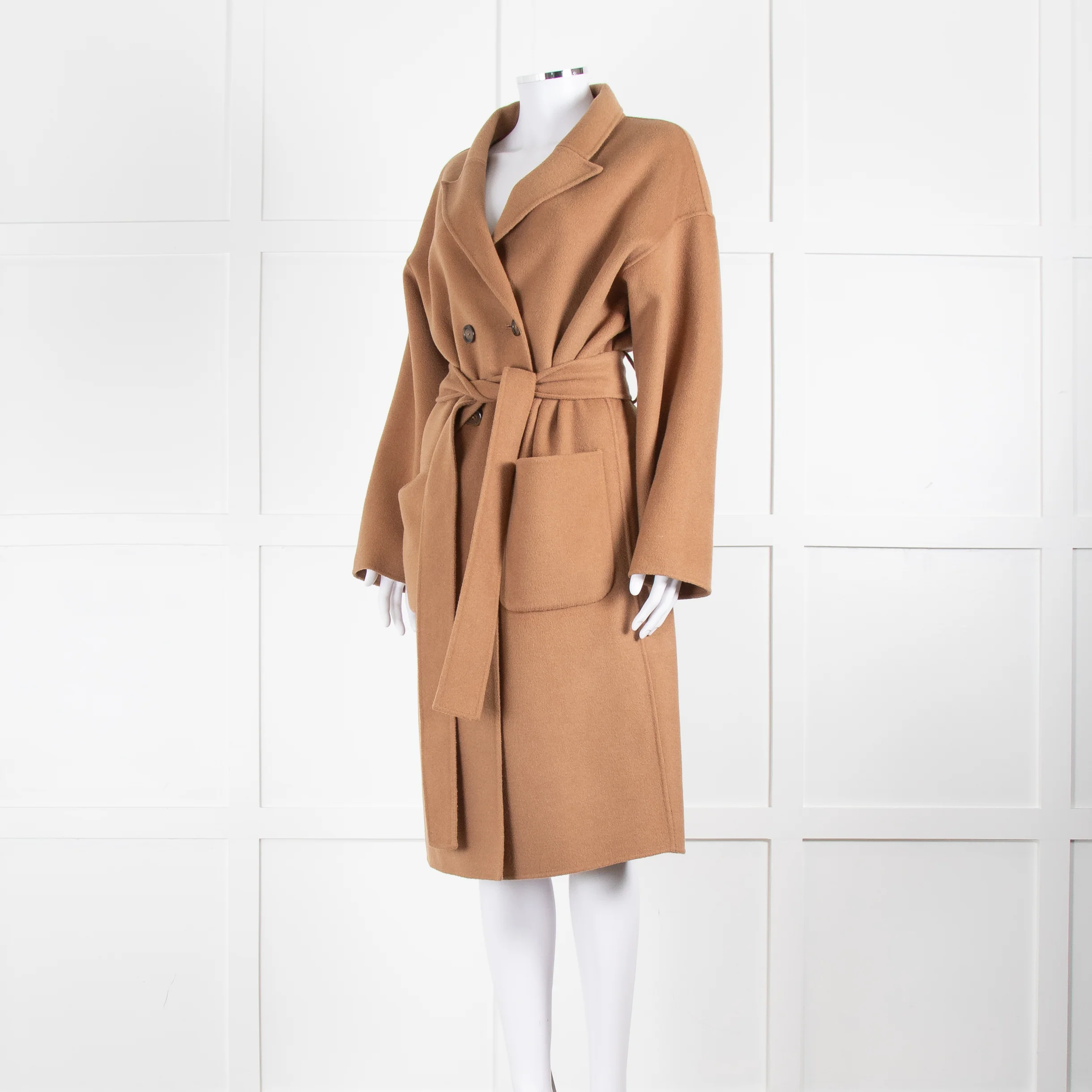 Anine Bing Wool Camel Coat - Image 8