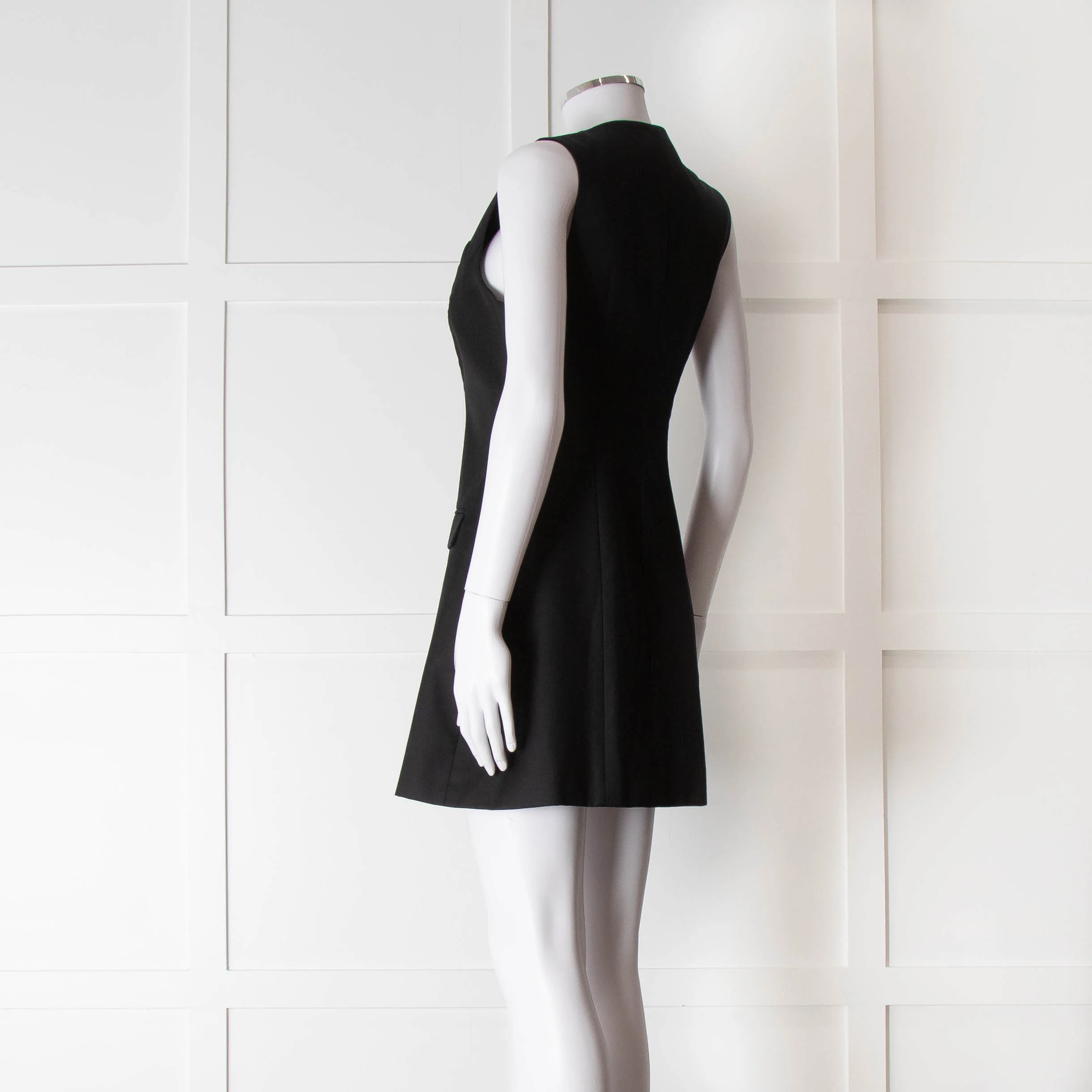 Anna Quan Black Sleeveless Waistcoat Mini Dress - Image 6