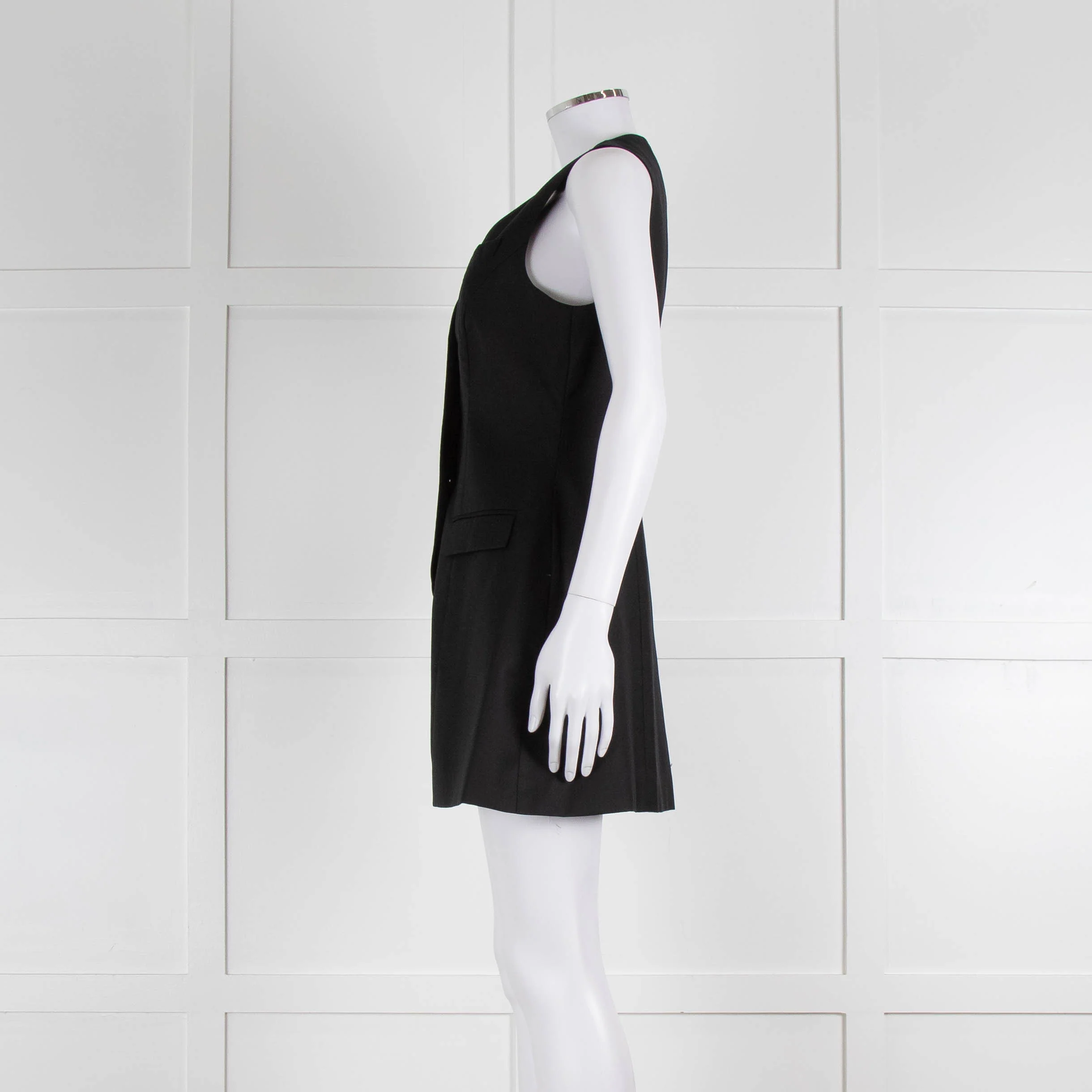 Anna Quan Black Sleeveless Waistcoat Mini Dress - Image 8