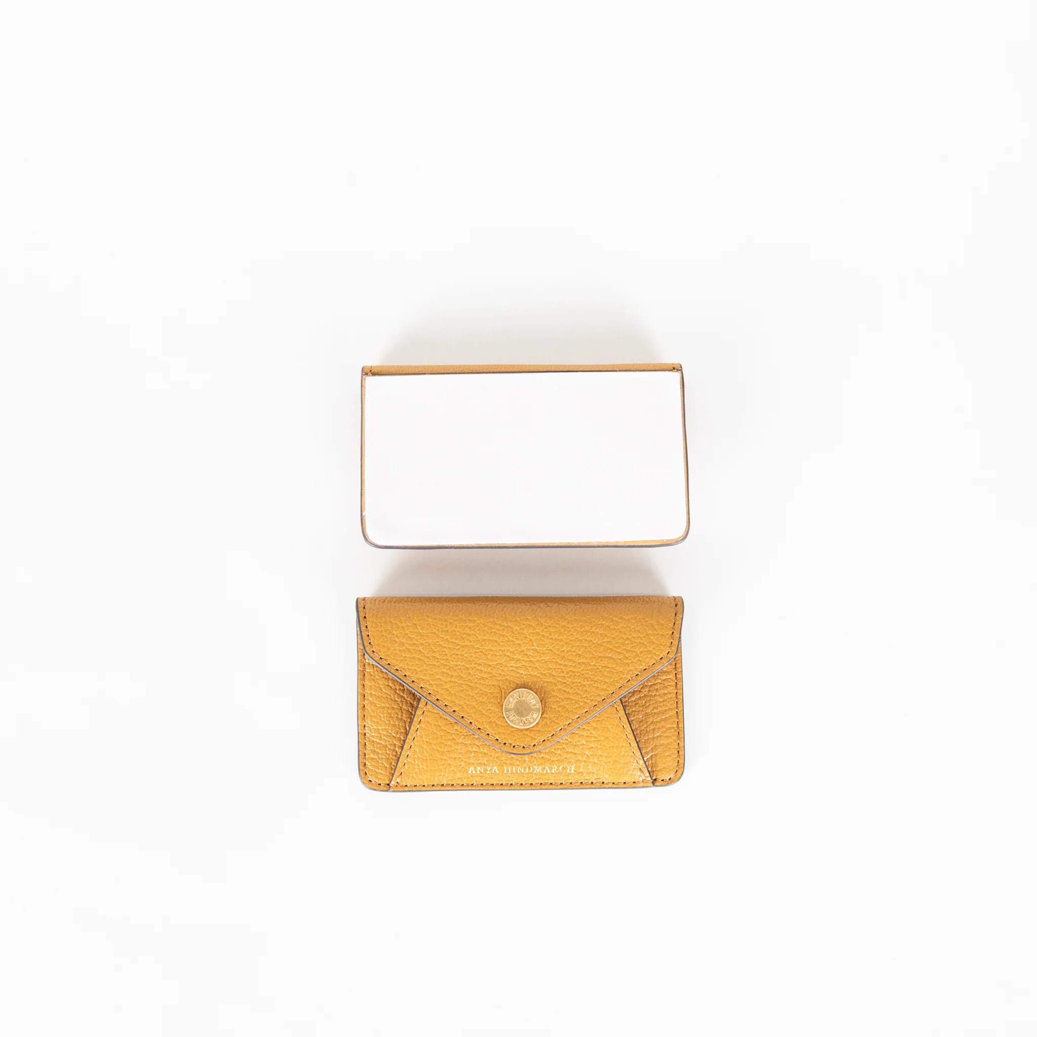 Anya Hindmarch Mustard Card Pouch for Phone - Image 7