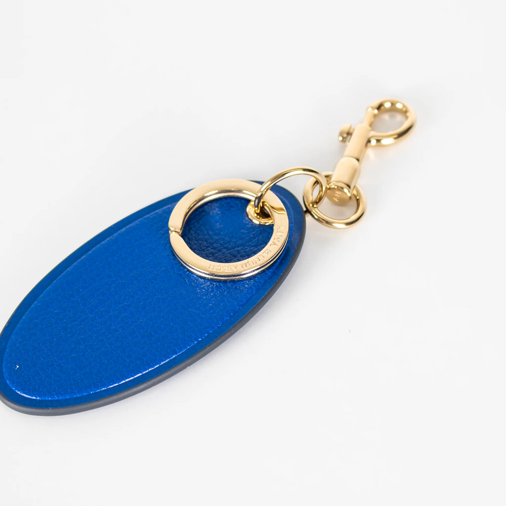 Anya Hindmarch Bespoke Oval Cobalt Medium Keyring - Image 7