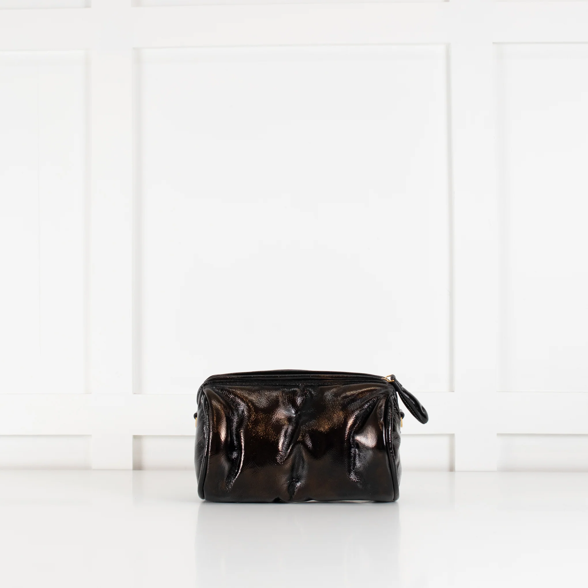 Anya Hindmarch Black And Bronze Chubby Barrel Bag - Image 4