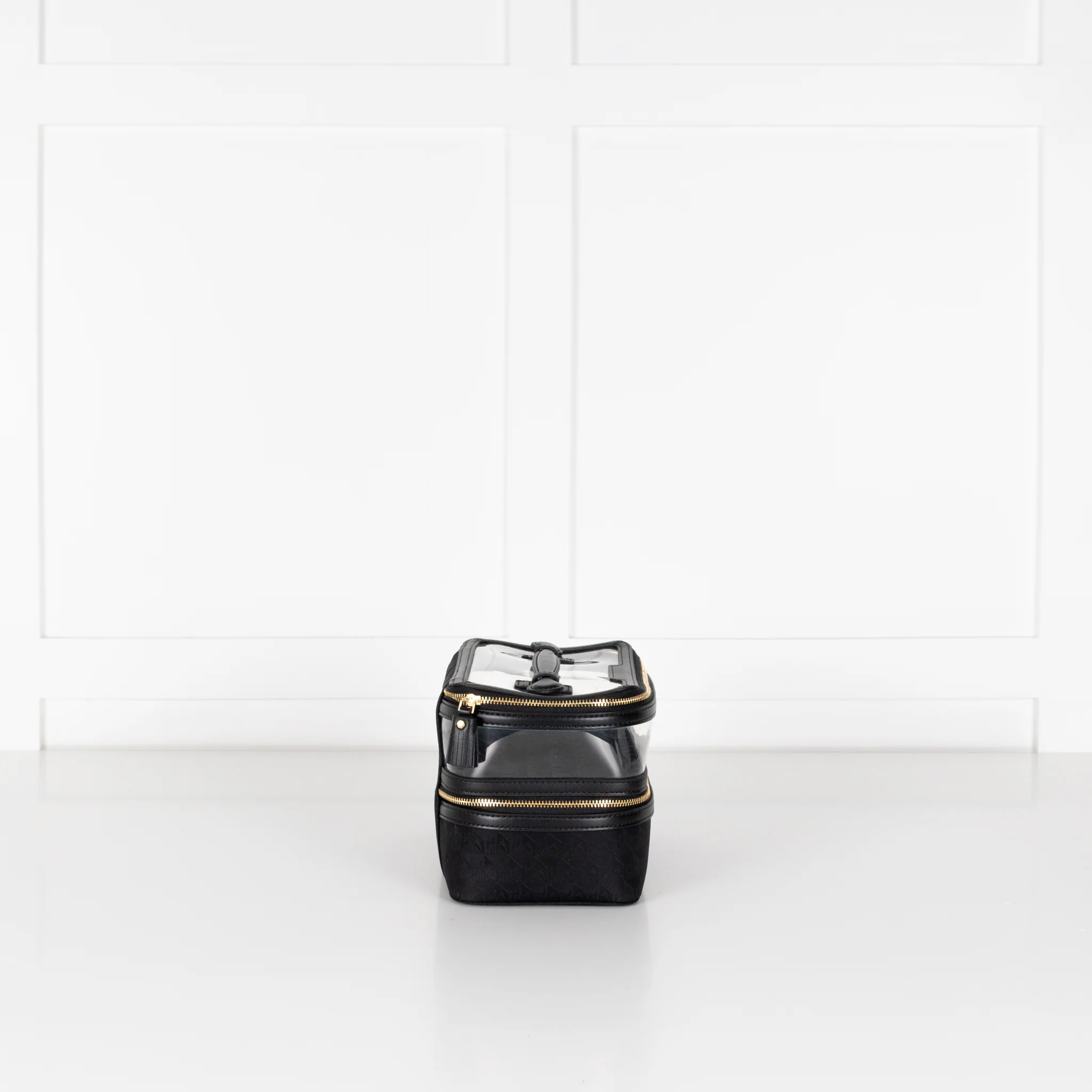 Anya Hindmarch Black Double Decker Makeup Bag - Image 5