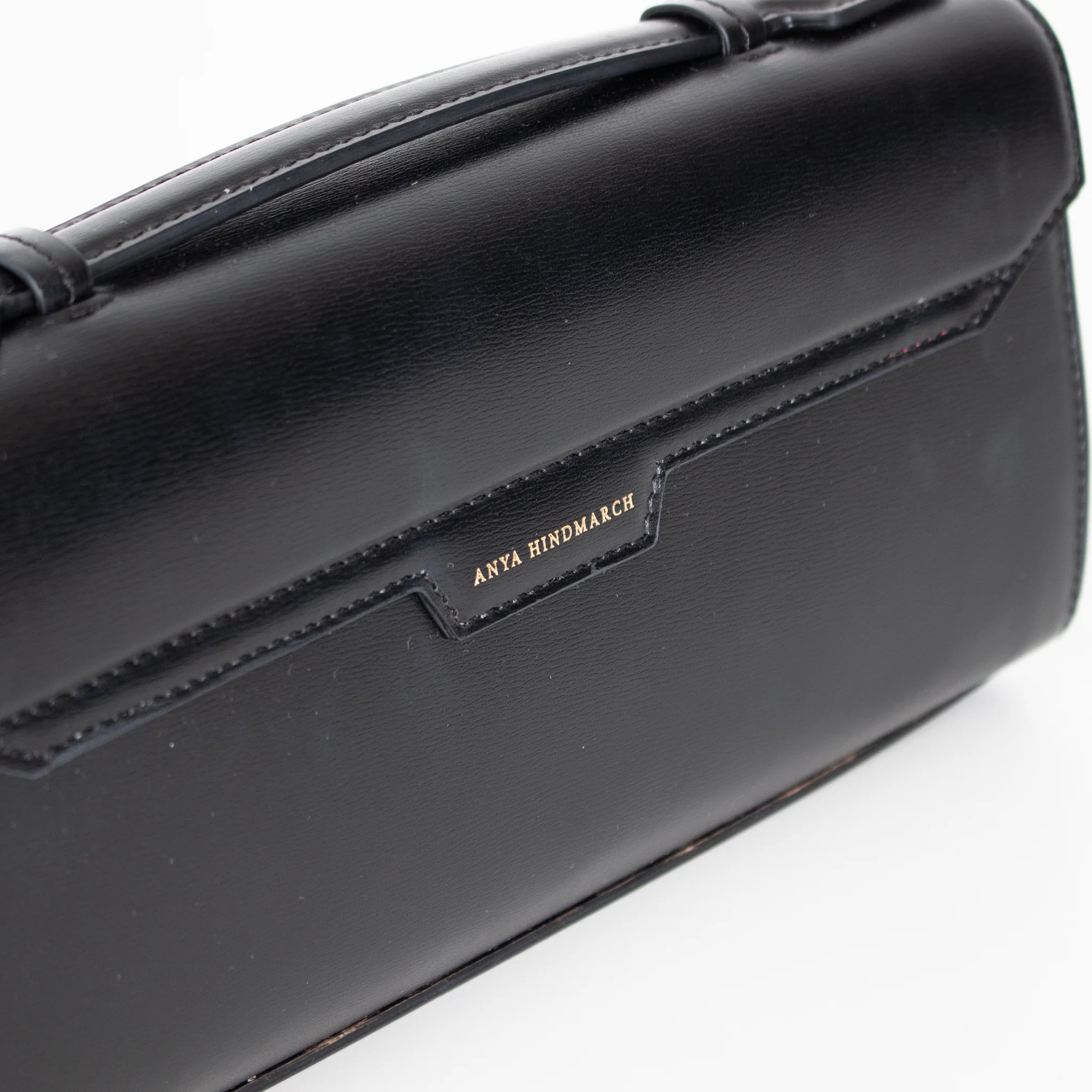 Anya Hindmarch Black Mortimer Leather Clutch - Image 11