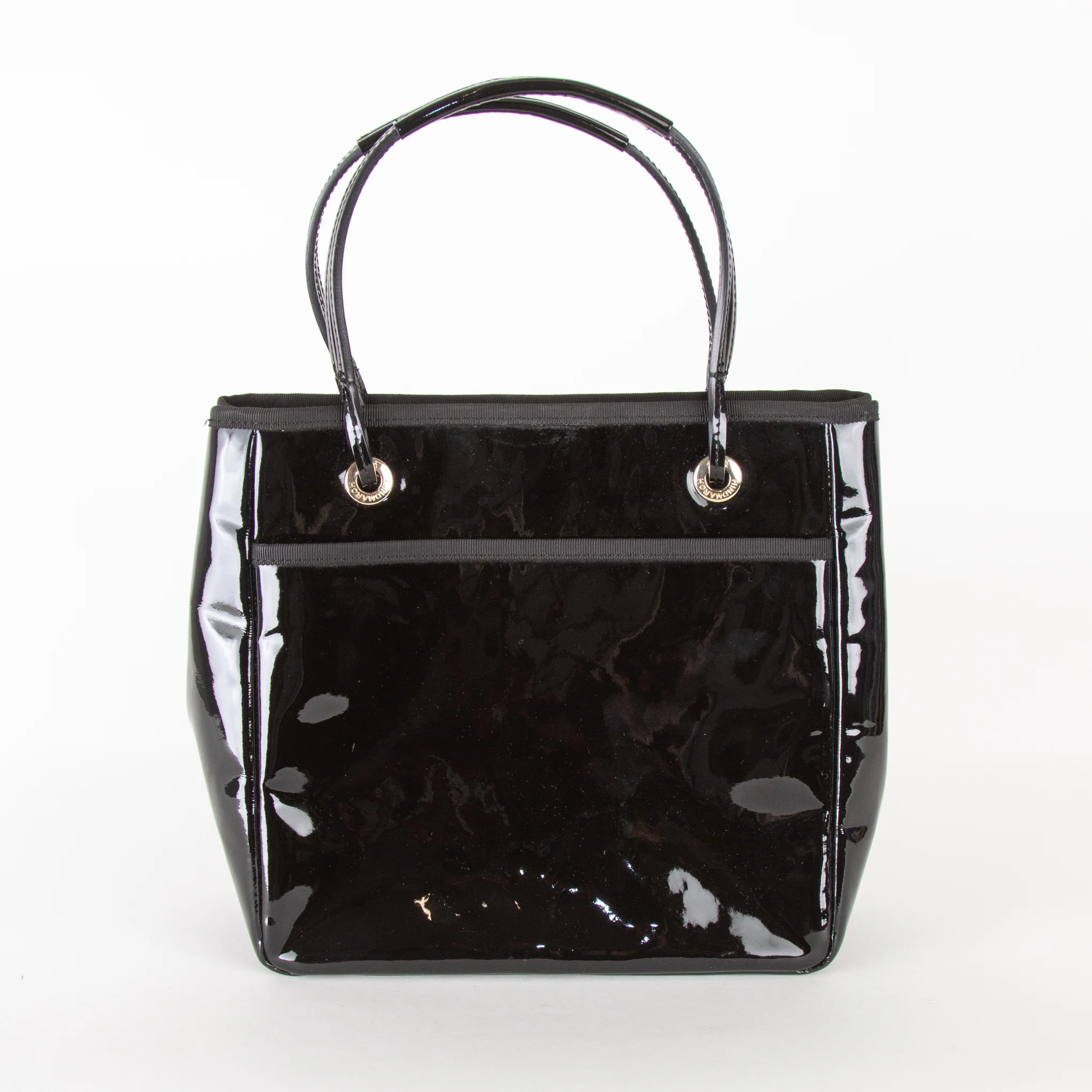 Anya Hindmarch Black Patent Leather Tote Bag - Image 5