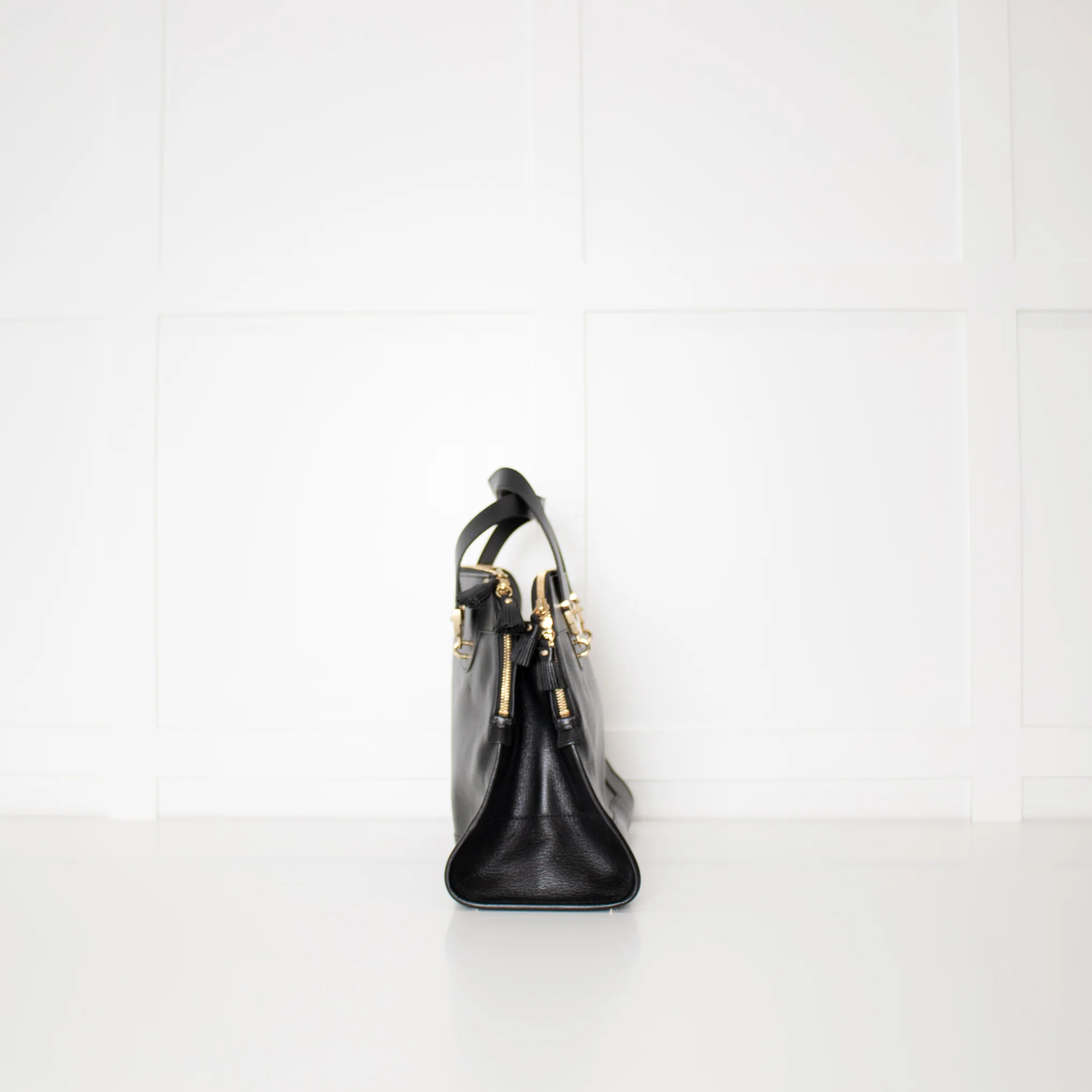 Anya Hindmarch Black Seymore Textured Leather Tote Bag - Image 3