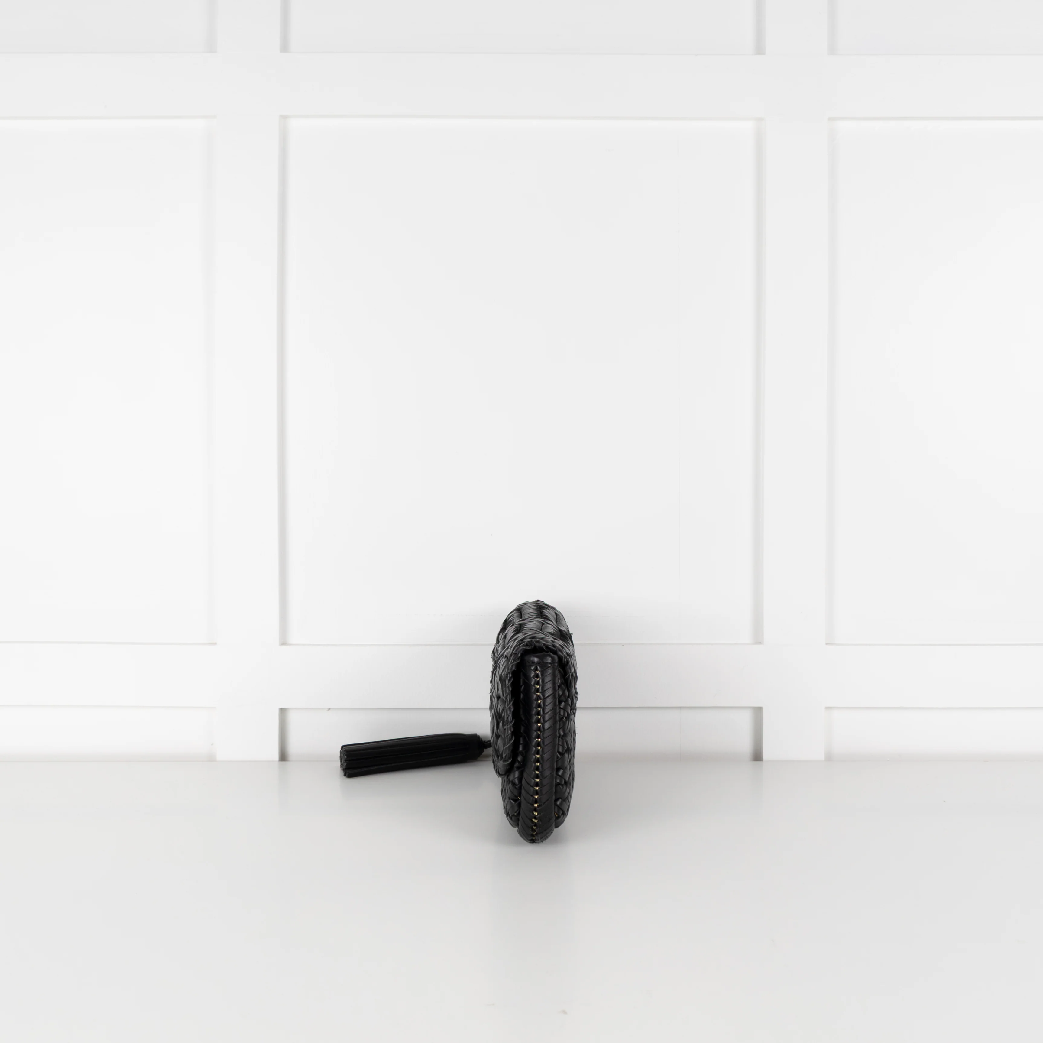 Anya Hindmarch Black Woven Leather Clutch - Image 3