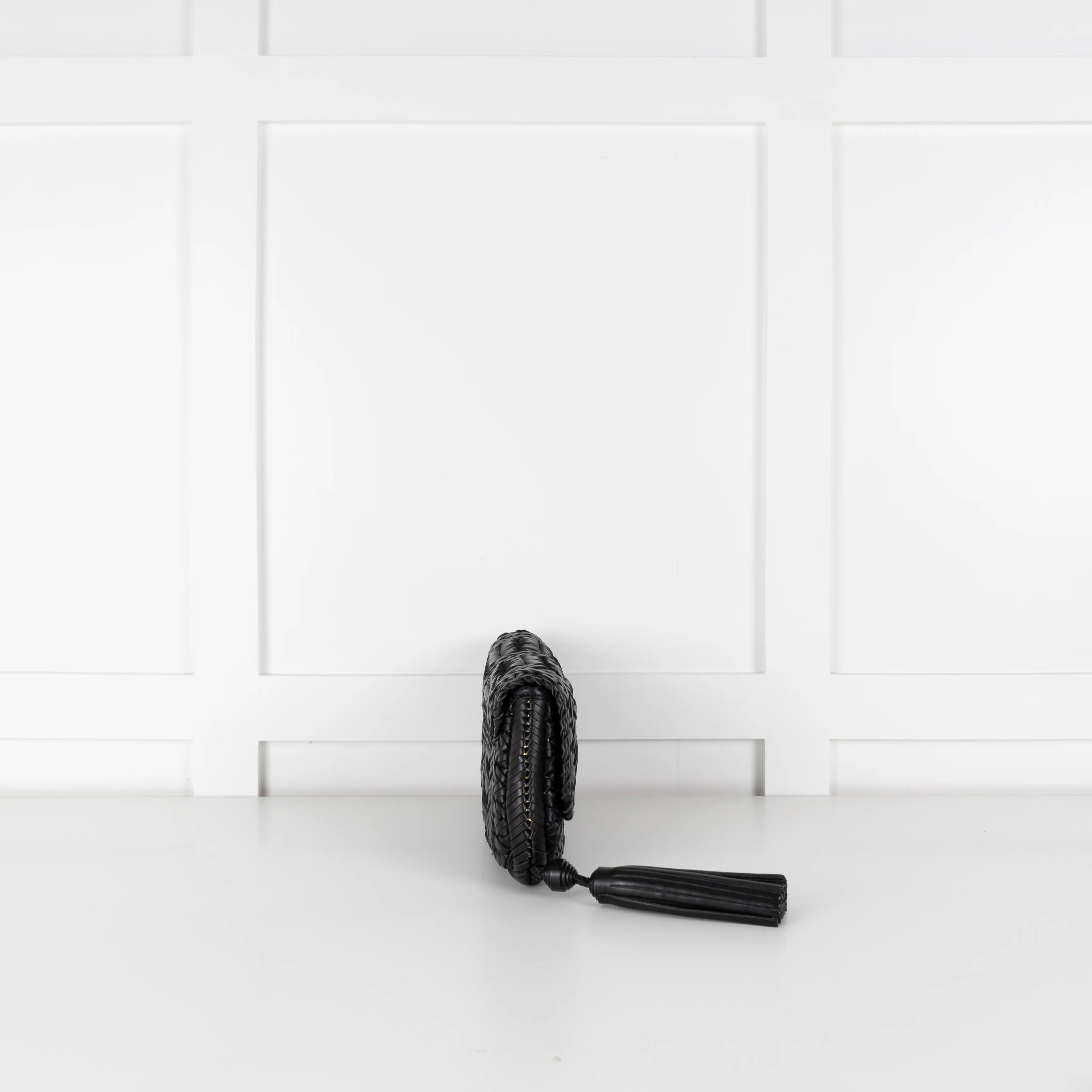 Anya Hindmarch Black Woven Leather Clutch - Image 5