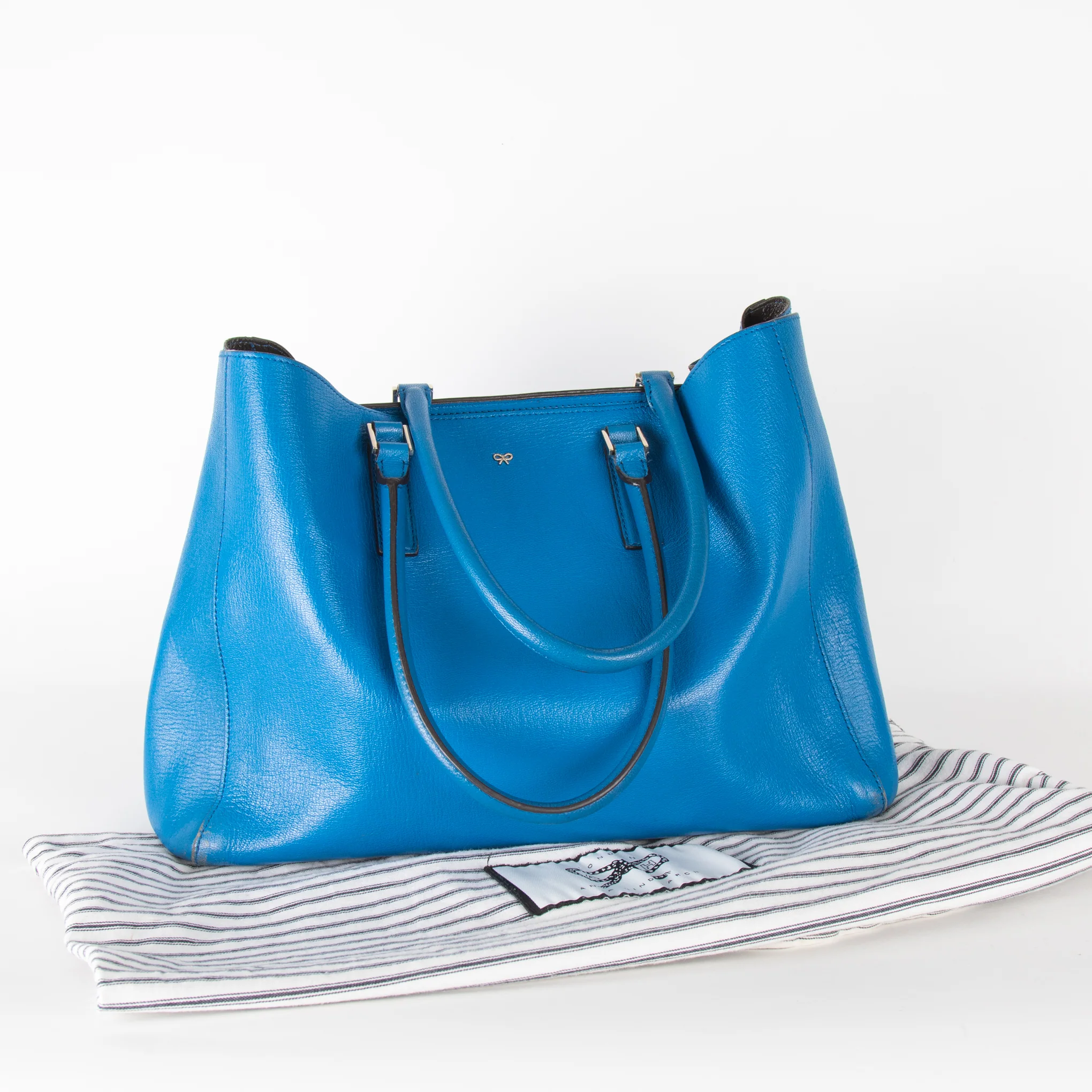 Anya Hindmarch Blue Tote Bag - Image 2