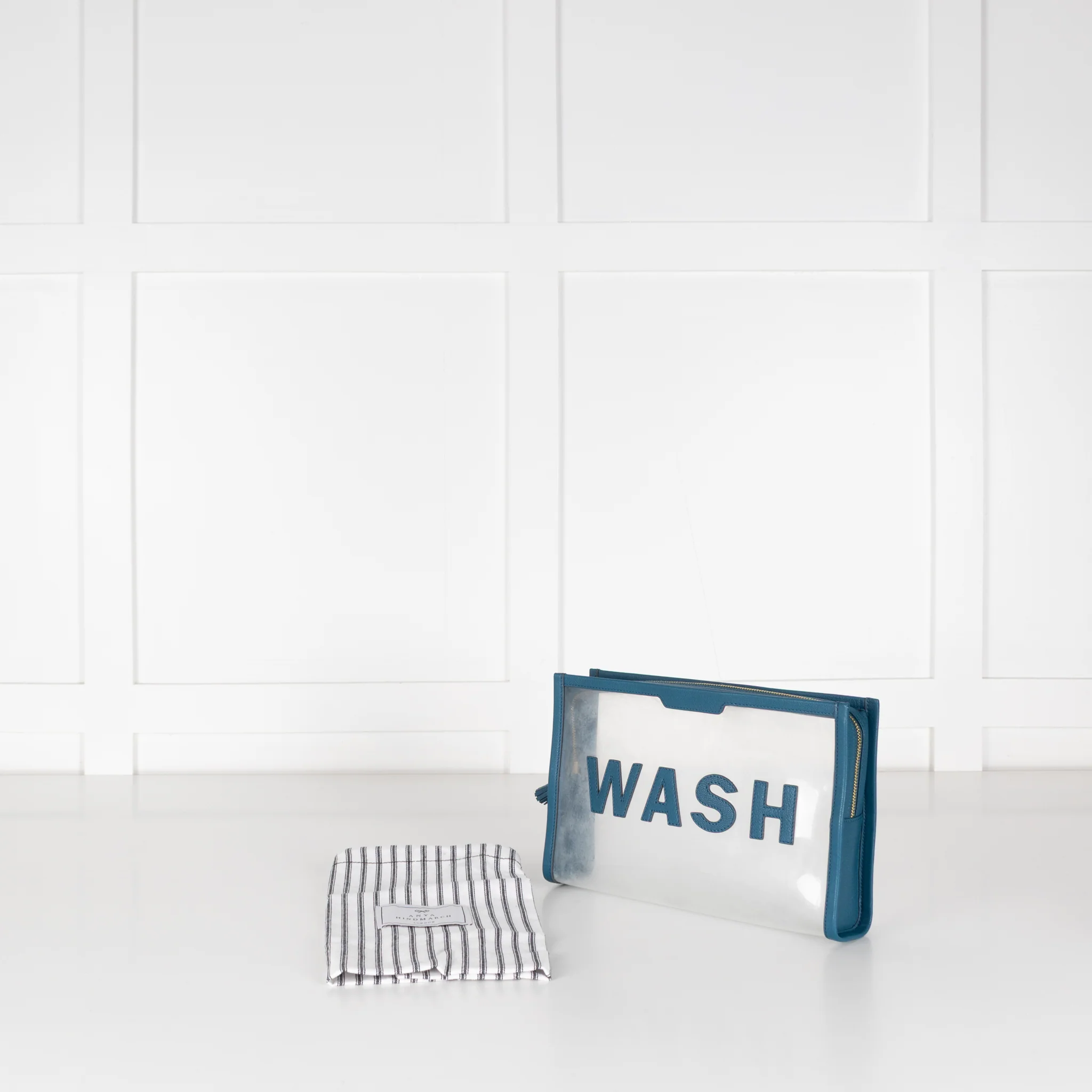 Anya Hindmarch Blue Wash Bag - Image 2