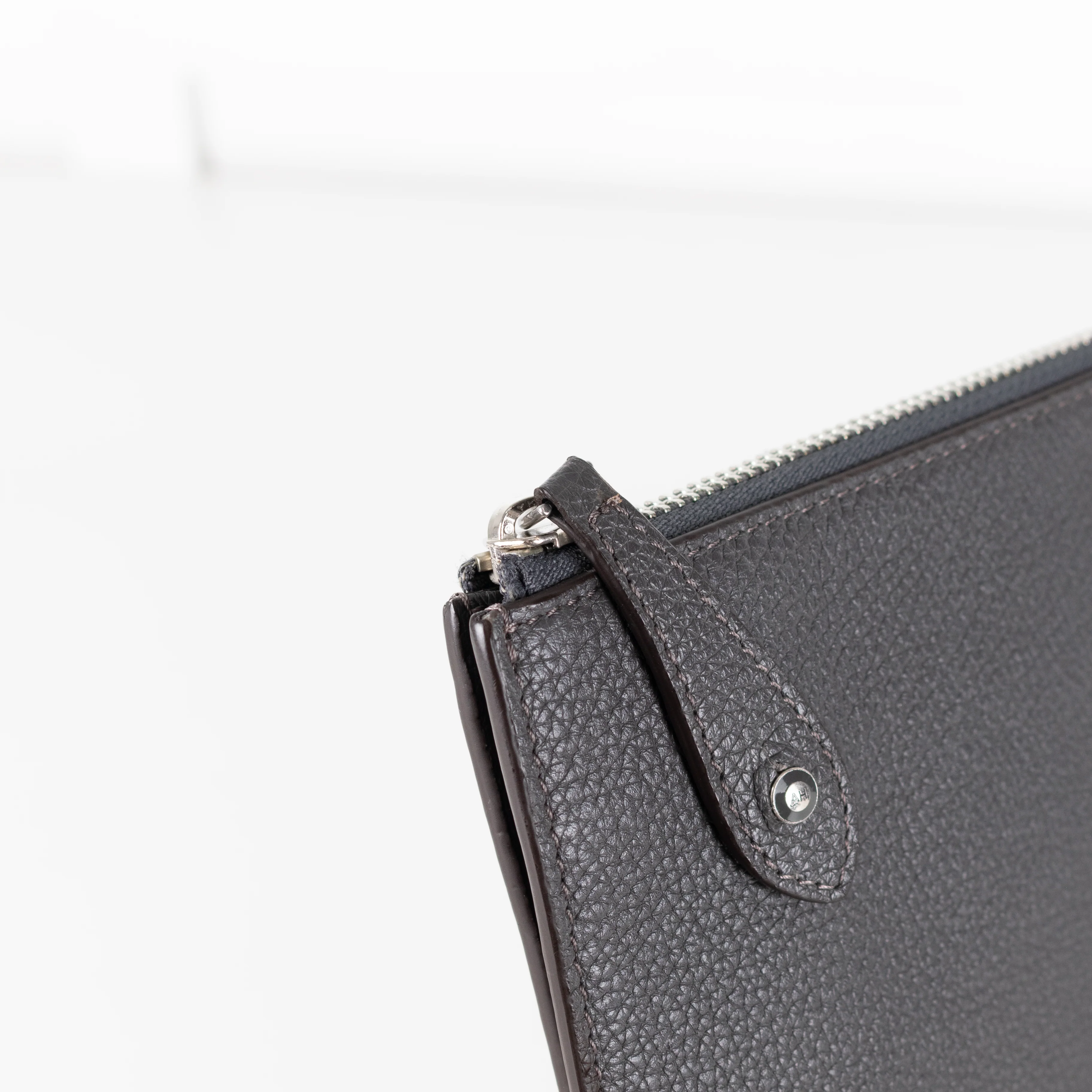 Anya Hindmarch Dark Grey Smiley Face Travel Pouch - Image 10