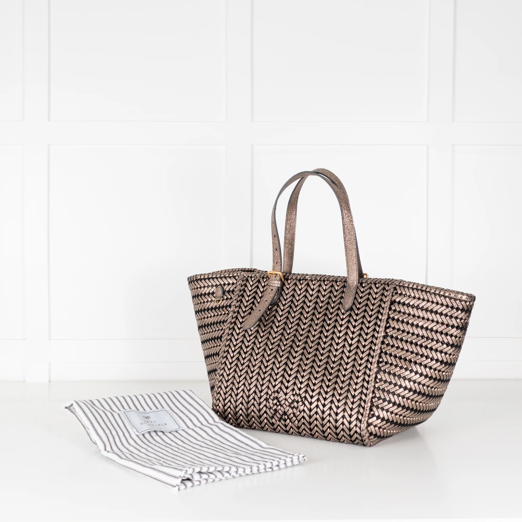 Anya Hindmarch Gold Neeson Large Leather Tote - Image 2